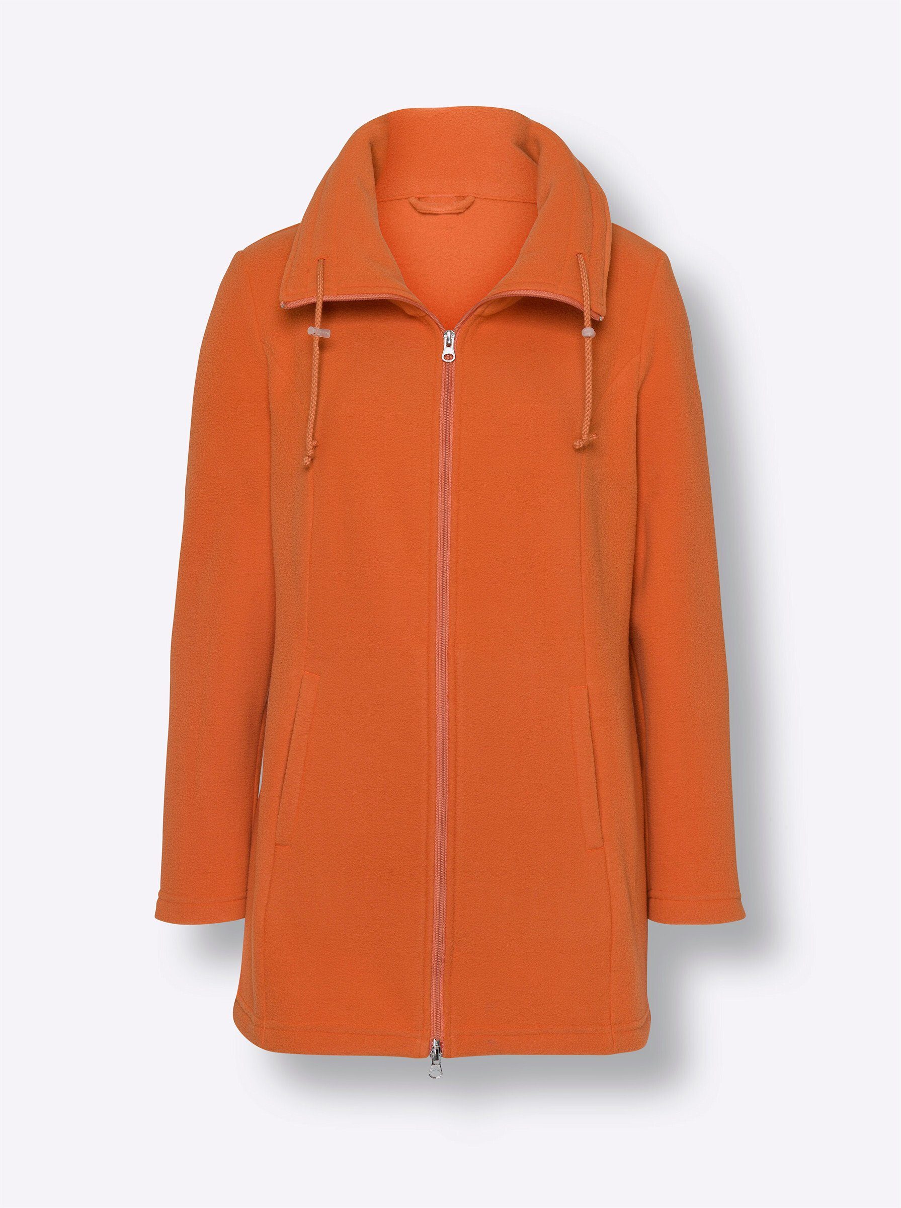 Fleecejacke Long-Fleecejacke Langarm