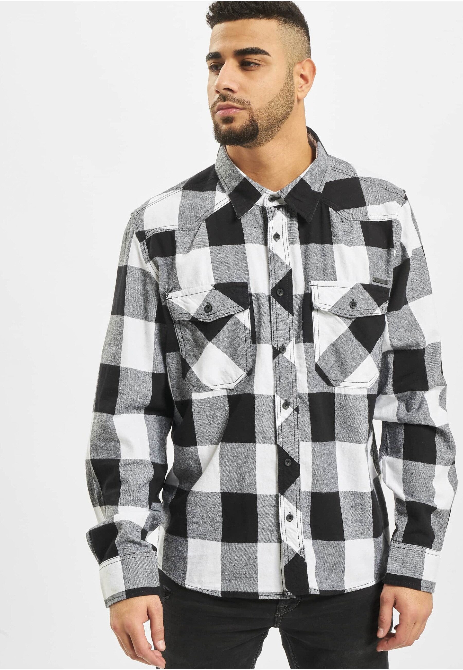 Brandit Langarmhemd Brandit Herren Checked Shirt (1-tlg)