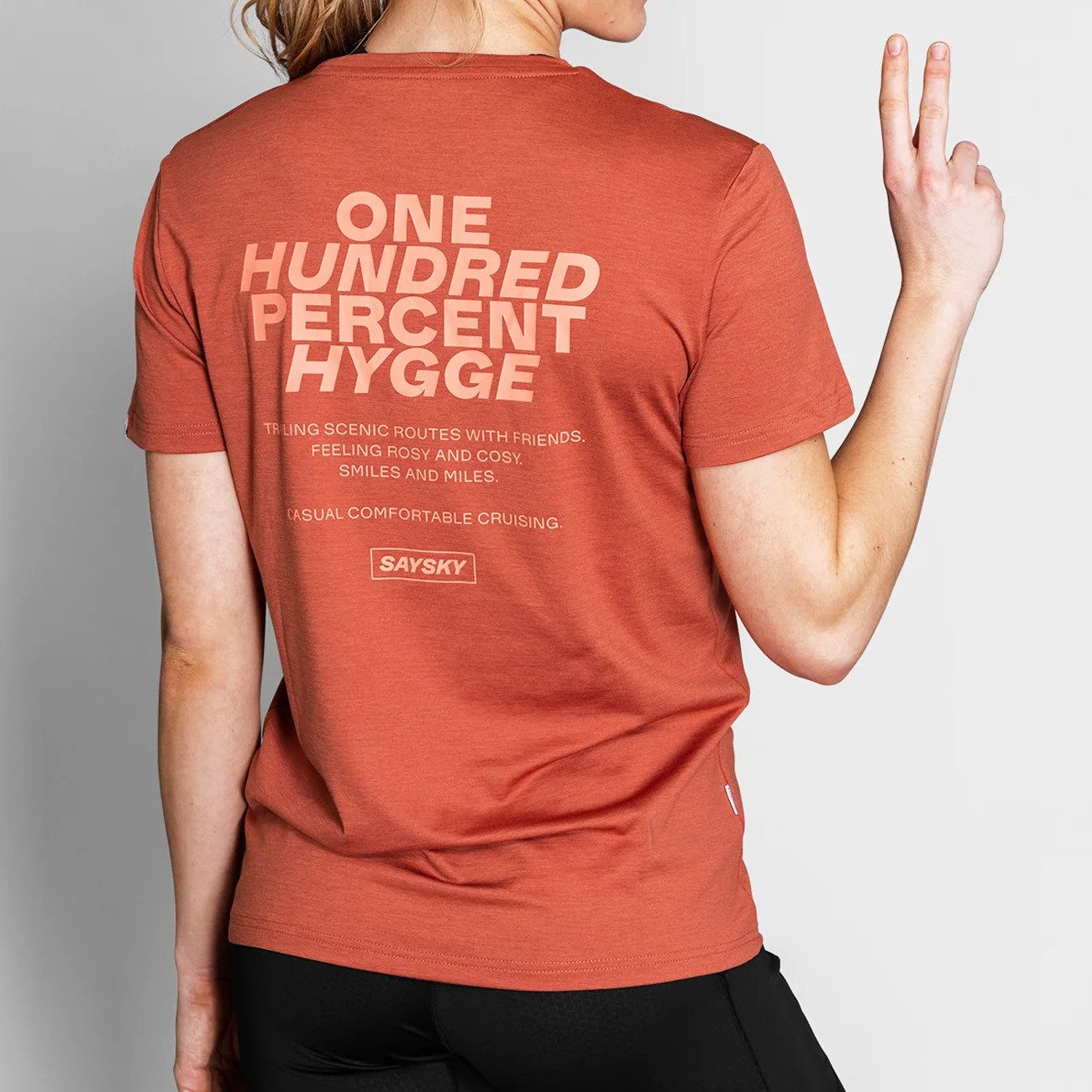 Saysky Laufhose Saysky Statement Pace T-Shirt Red Melange