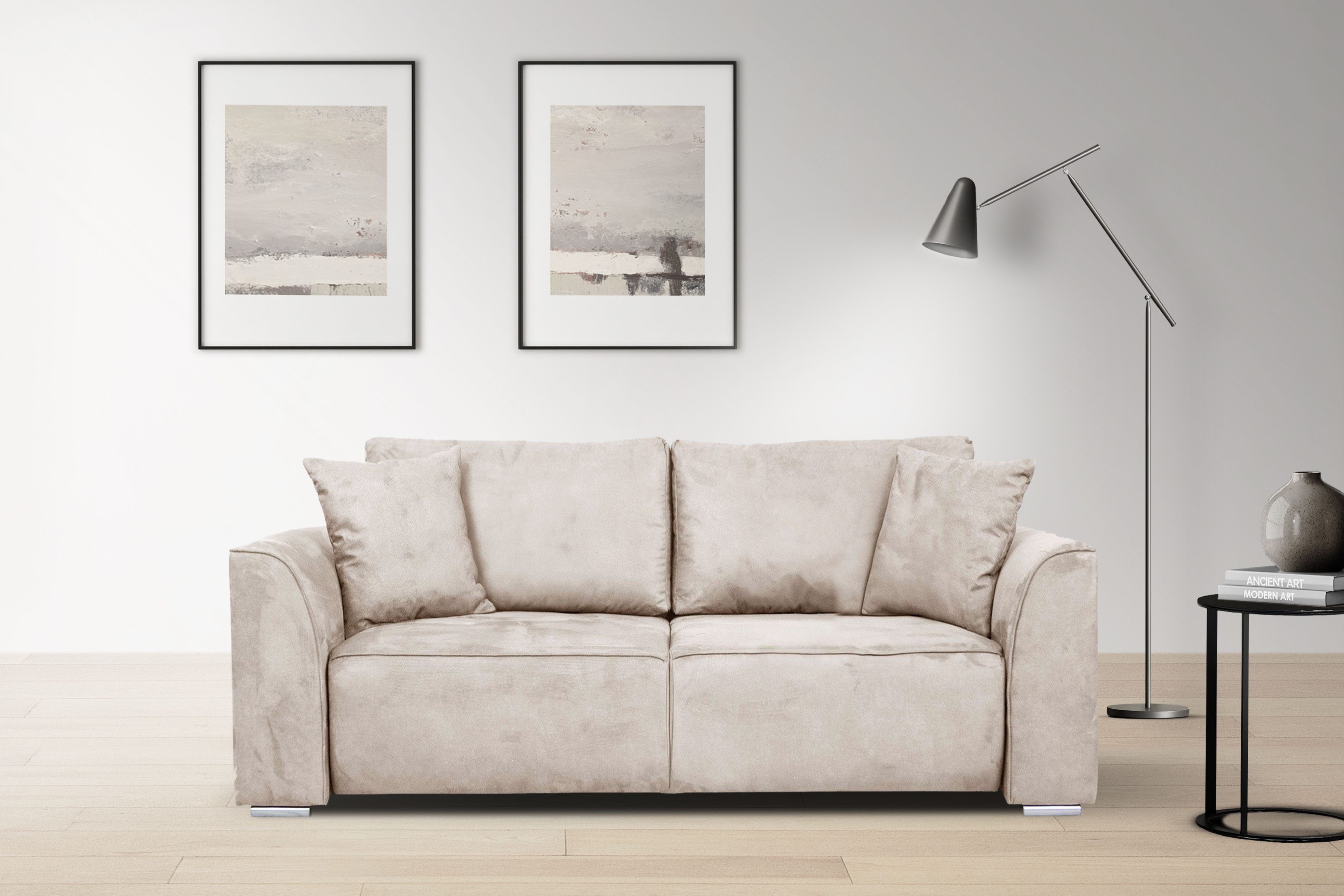 OTTO home 2-Sitzer "BEATRICE, erhältlich in trendigen Stoffoptionen, B/T/H: günstig online kaufen