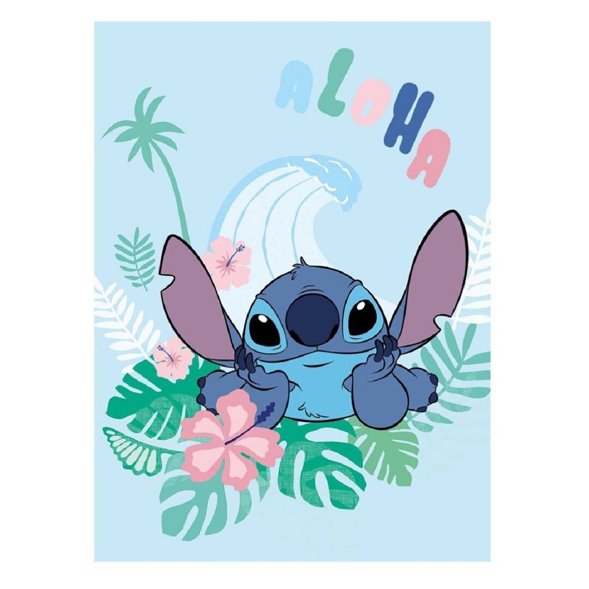 Wohndecke Wohndecke 110x150 cm – Flauschige Decke, Lilo & Stitch günstig online kaufen