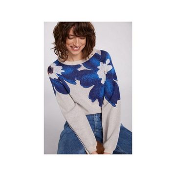 Oui Longpullover blau (1-tlg)