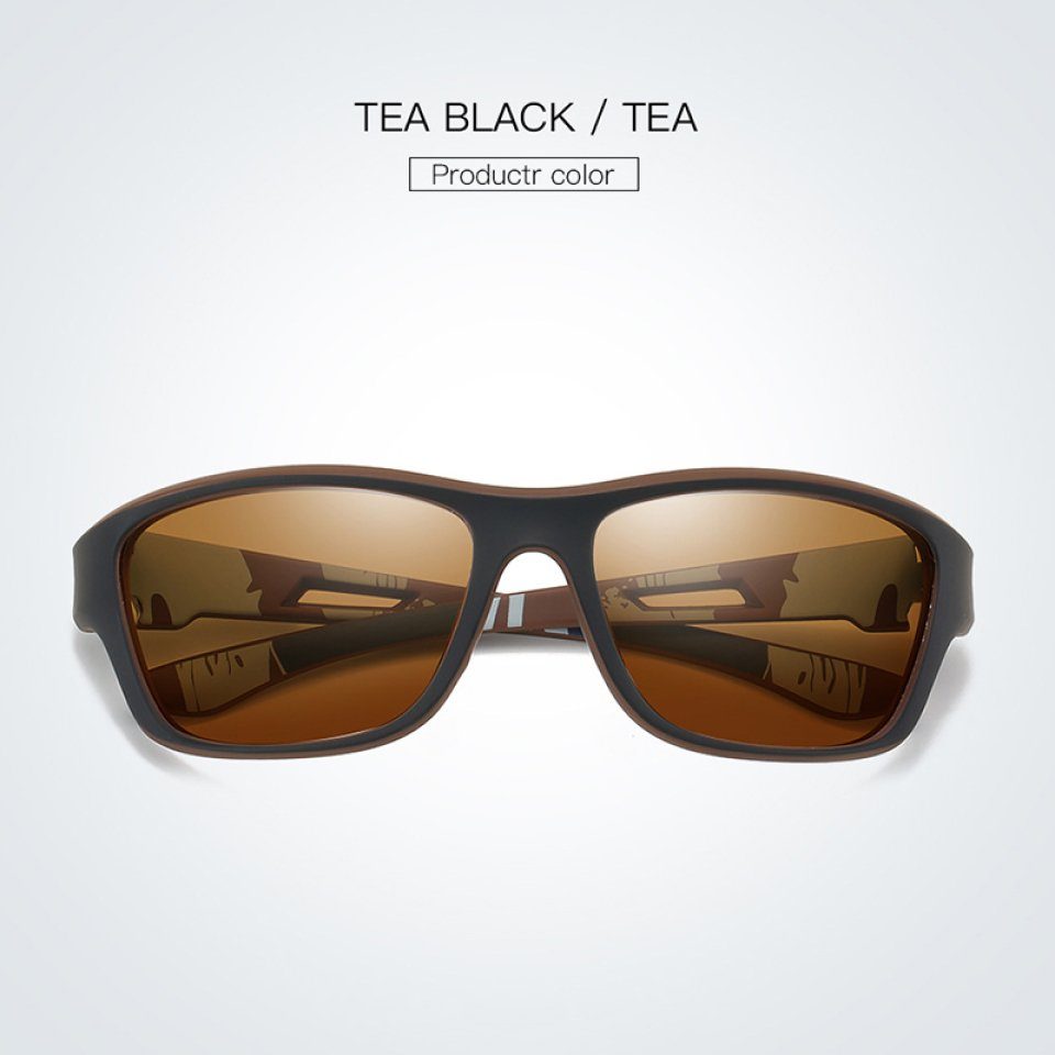 Sportliche Polarisierte dark tea Sonnenbrille Frauen Männer Für Blusmart Und frame slice tea Fahrradbrille