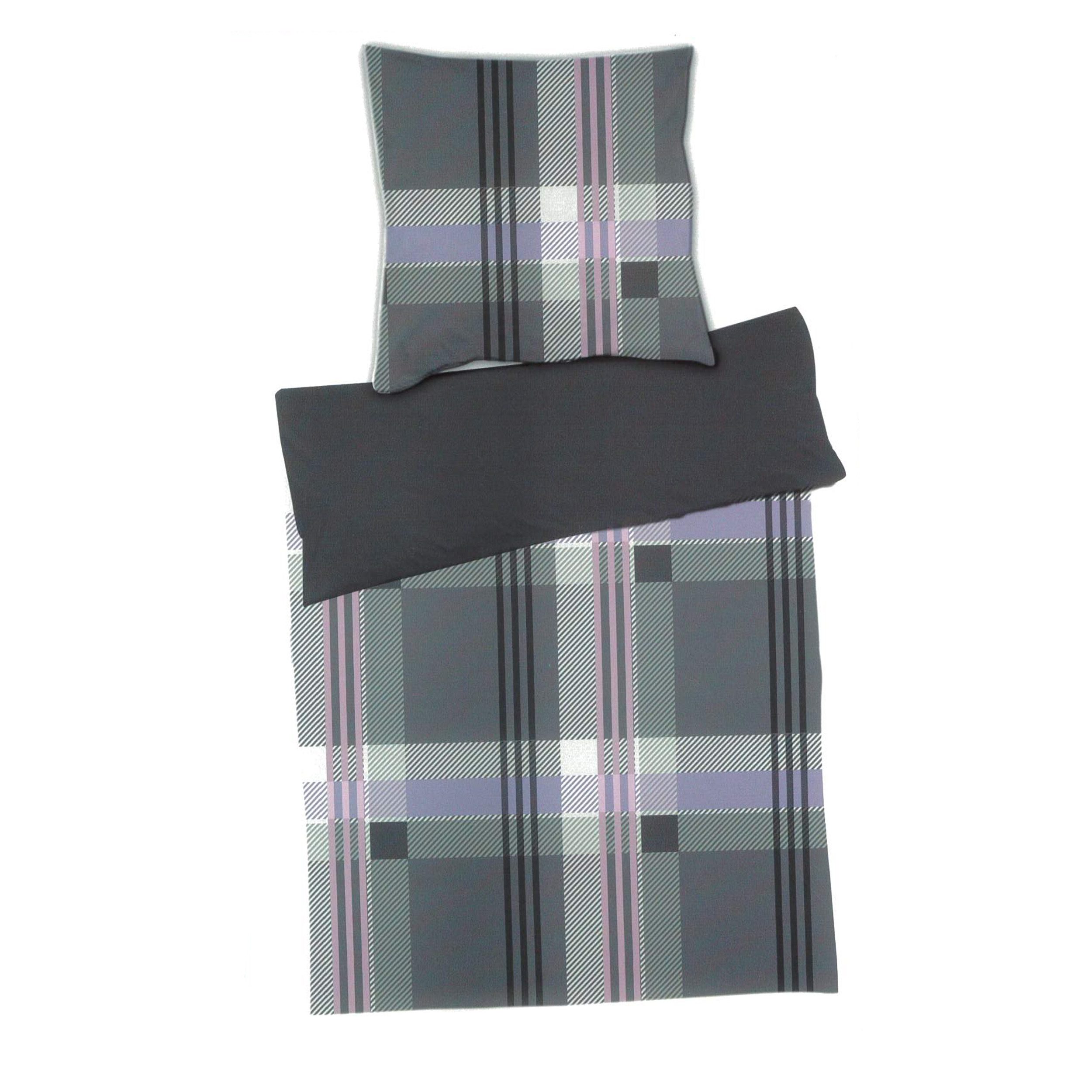 TOPCENT Wendebettwäsche Cashmere-Touch-Wendebettwäsche "Oxford", 135 x 200 cm, Karomuster