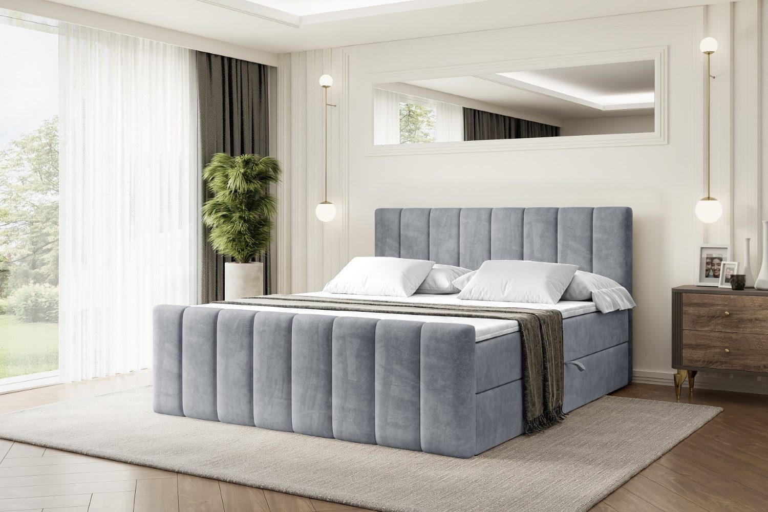 ALTDECOR Boxbett OTTA-Z (Multipocket-Matratze H4, H3 Matratze Bonellfederun günstig online kaufen