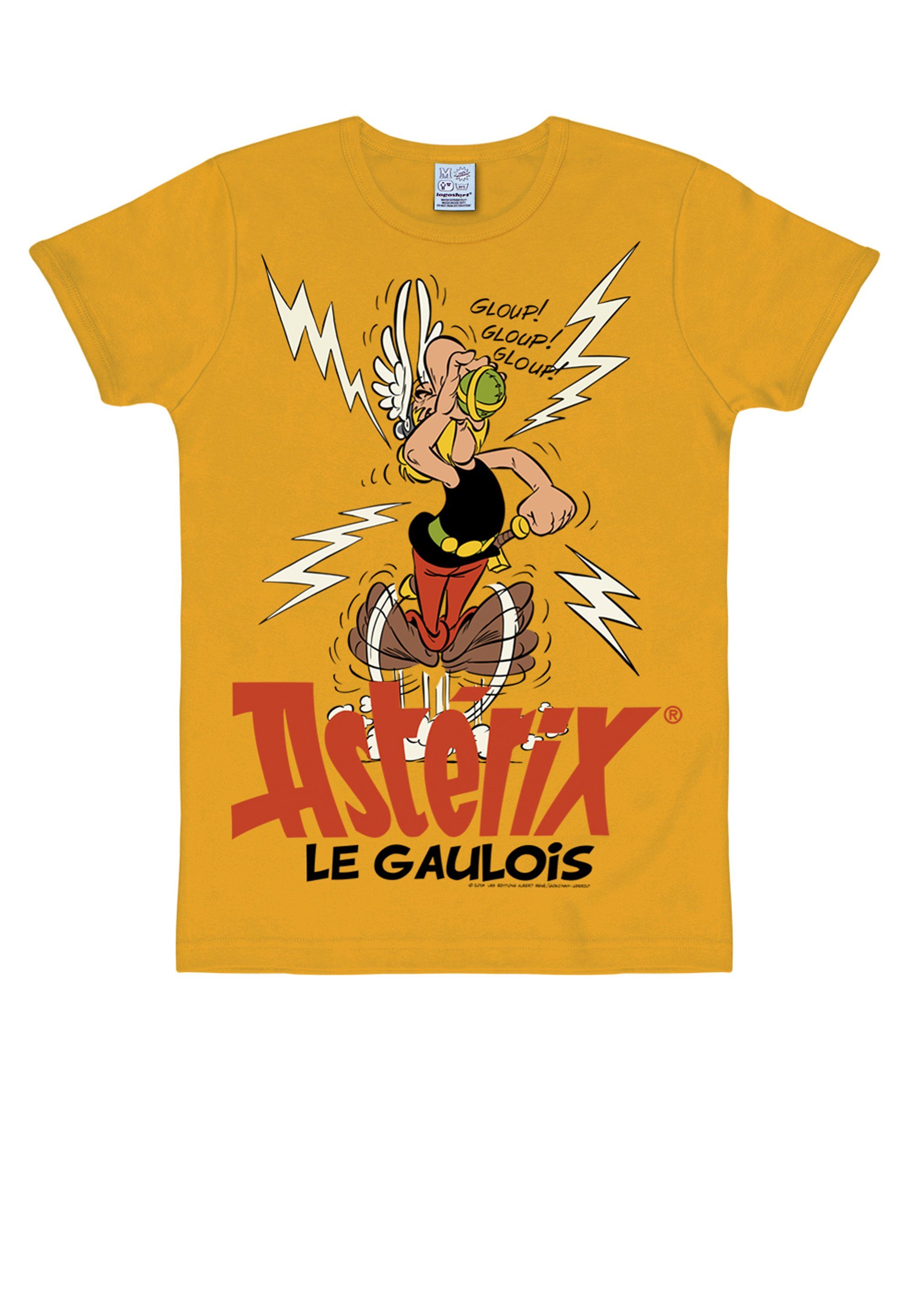 mit bunt Asterix-Print LOGOSHIRT T-Shirt
