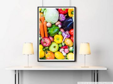Sinus Art Poster Food-Fotografie  Buntes Gemüse 60x90cm Poster