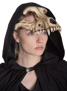 Andracor Verkleidungsmaske Maske - Wolfsschädel, Verwitterter Schädel eines Wolfes. Eine Gießharz Maske aus dem Hause