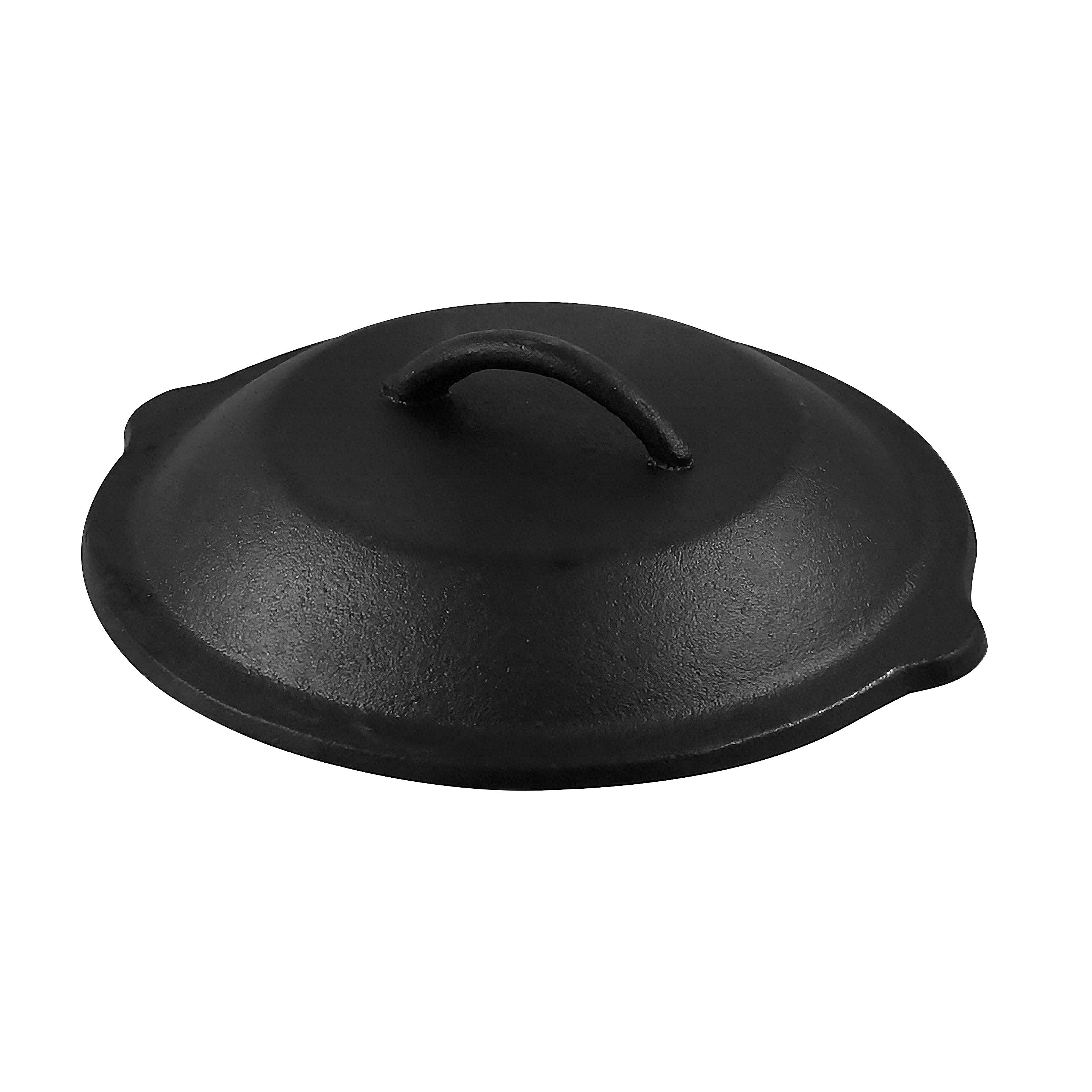 Michelangelo Deckel PARILLA für Stielpfanne, Durchmesser: 20 cm, Gusseisen, (Inhalt, 1-tlg), mit perfektem Sitz und dampfdicht für aromatisches Garen