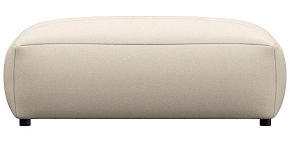 FLEXLUX Pouf Lucera, modern & anschmiegsam, Kaltschaum, Stahl-Wellenunterfederung