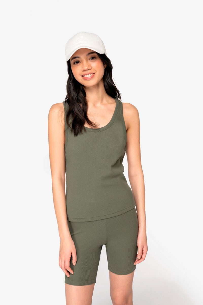 Native Spirit Tanktop Umweltfreundliches Ripp-Achselhemd für Damen