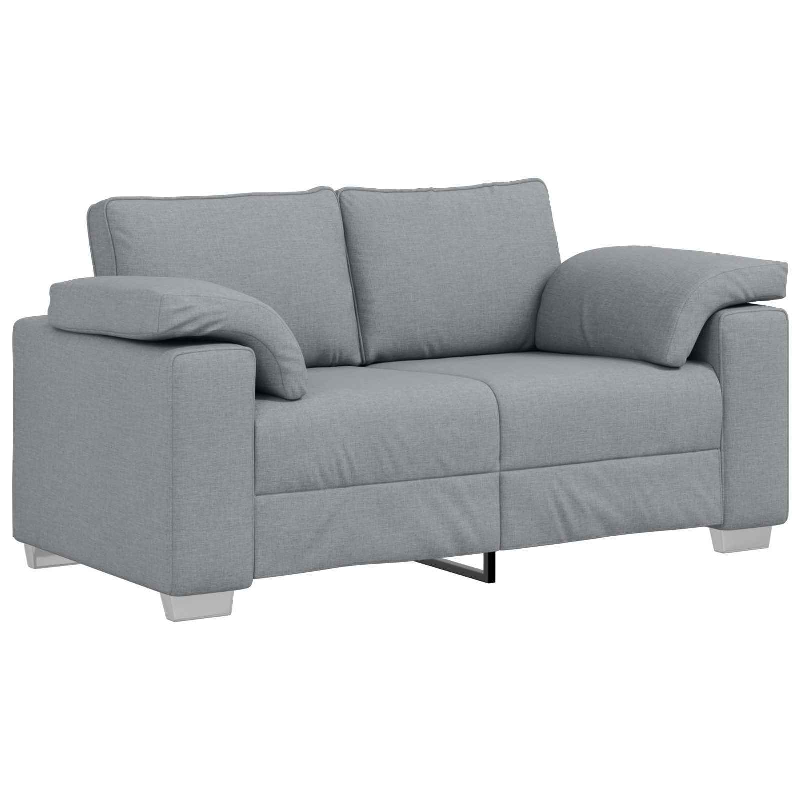 vidaXL Sofa Sofa 2-Sitzer Hellgrau 120 günstig online kaufen