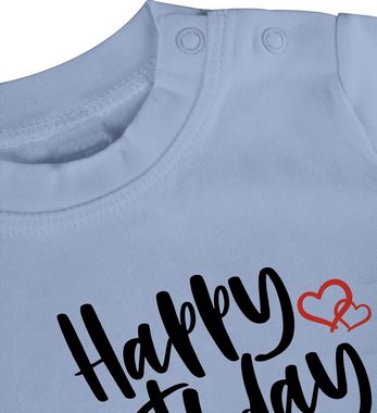 Shirtracer T-Shirt Happy Birthday Papa Strampler Baby Mädchen & Junge