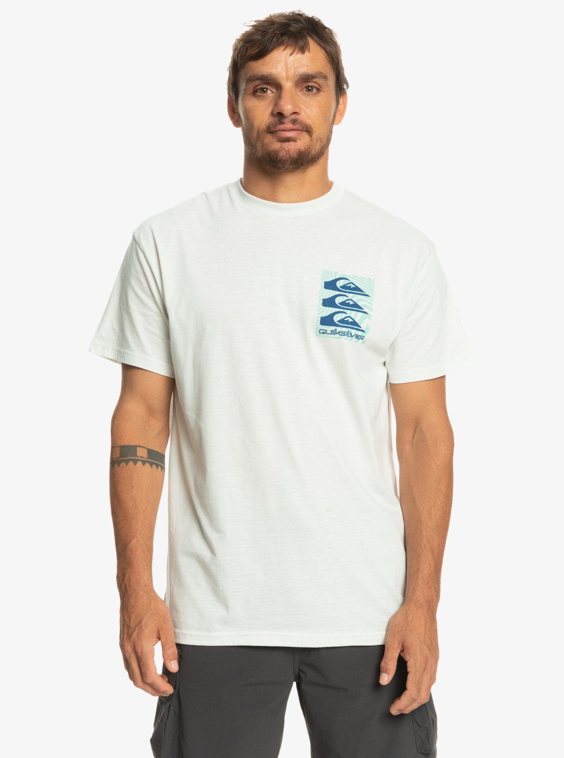 T-Shirt Patterns - Quiksilver Warped Print-Shirt Männer für
