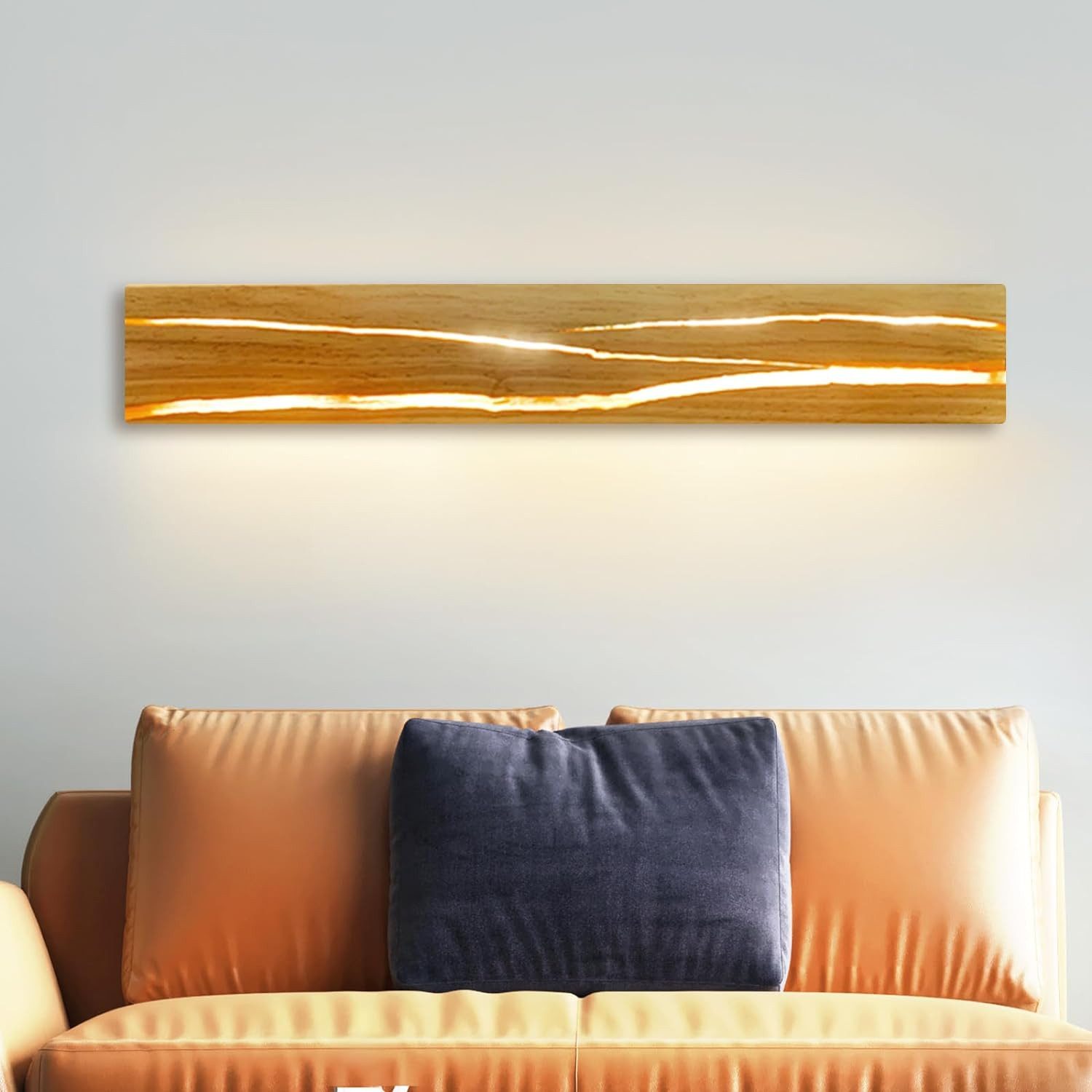 ZMH LED Wandleuchte Holz 18W/8W Nachtlampe Flur Treppe Beleuchtung Wohnzimm günstig online kaufen