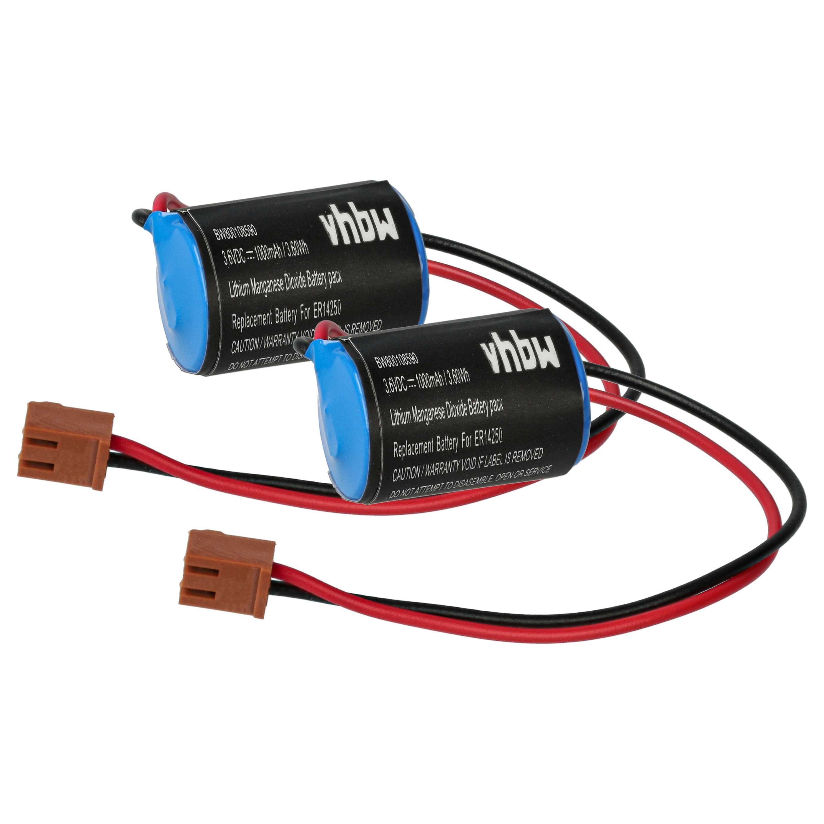 vhbw passend für Omron NS7, CQM1H, CPM2A, CJ1 Controller Batterie, Leistungsfähige Austausch-Akkus für speicherprogrammierbare Steuerung