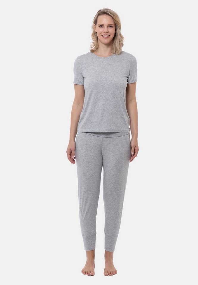 Mey Pyjama Sleepy & Easy (Set, 2 tlg) Schlafanzug - Lounge T-Shirt und 7/8  Yoga-Hose im Set