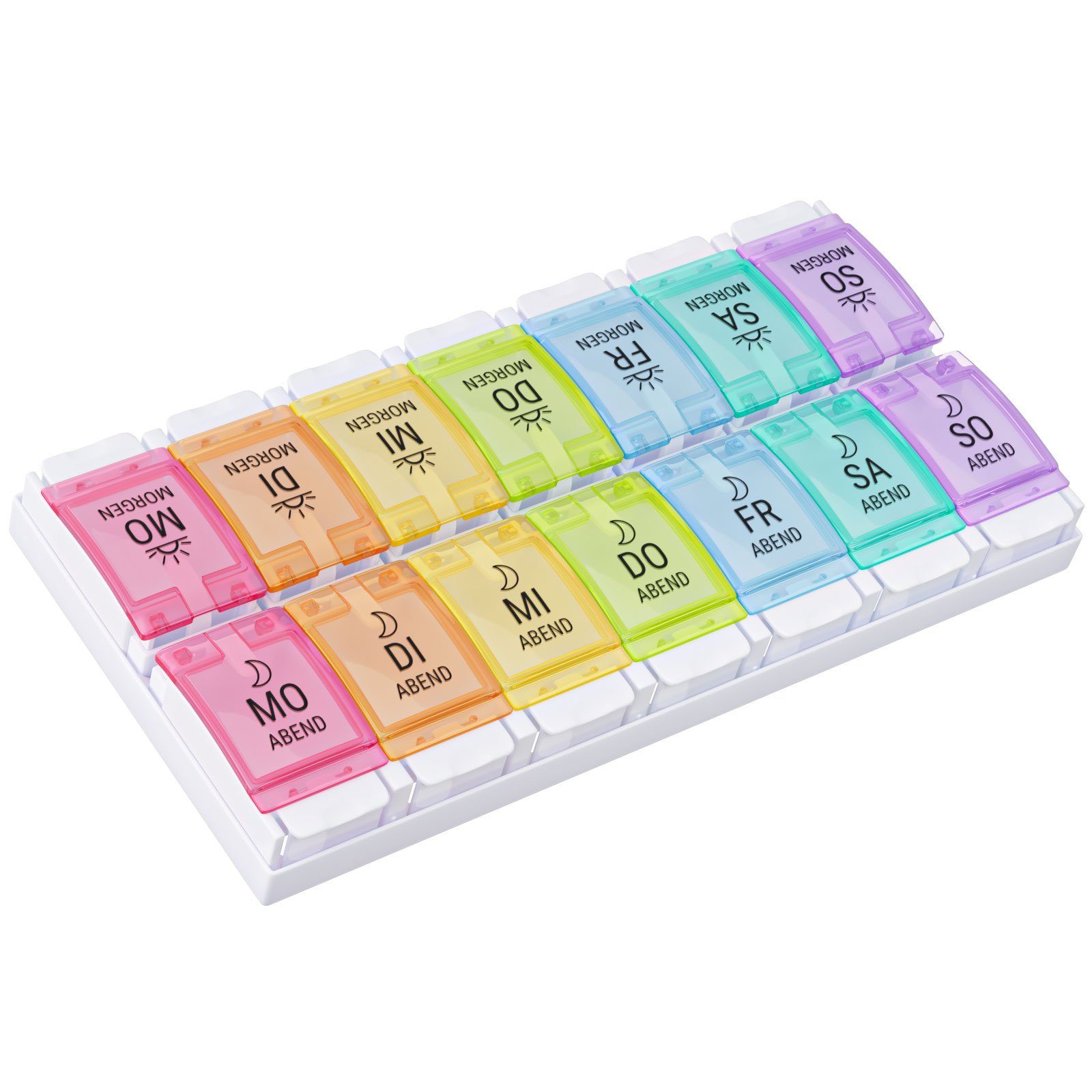 Pillendose Tablettenbox 7 Tage je 2 Fächer pro Tag