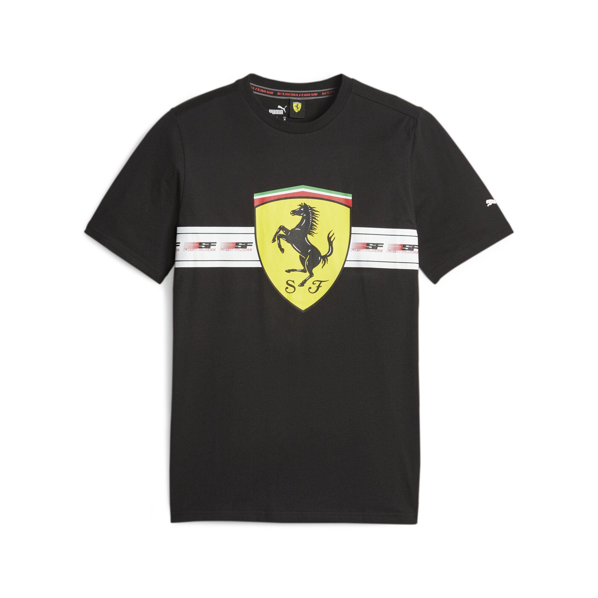 PUMA T-Shirt Scuderia Black T-Shirt Motorsport Herren Ferrari