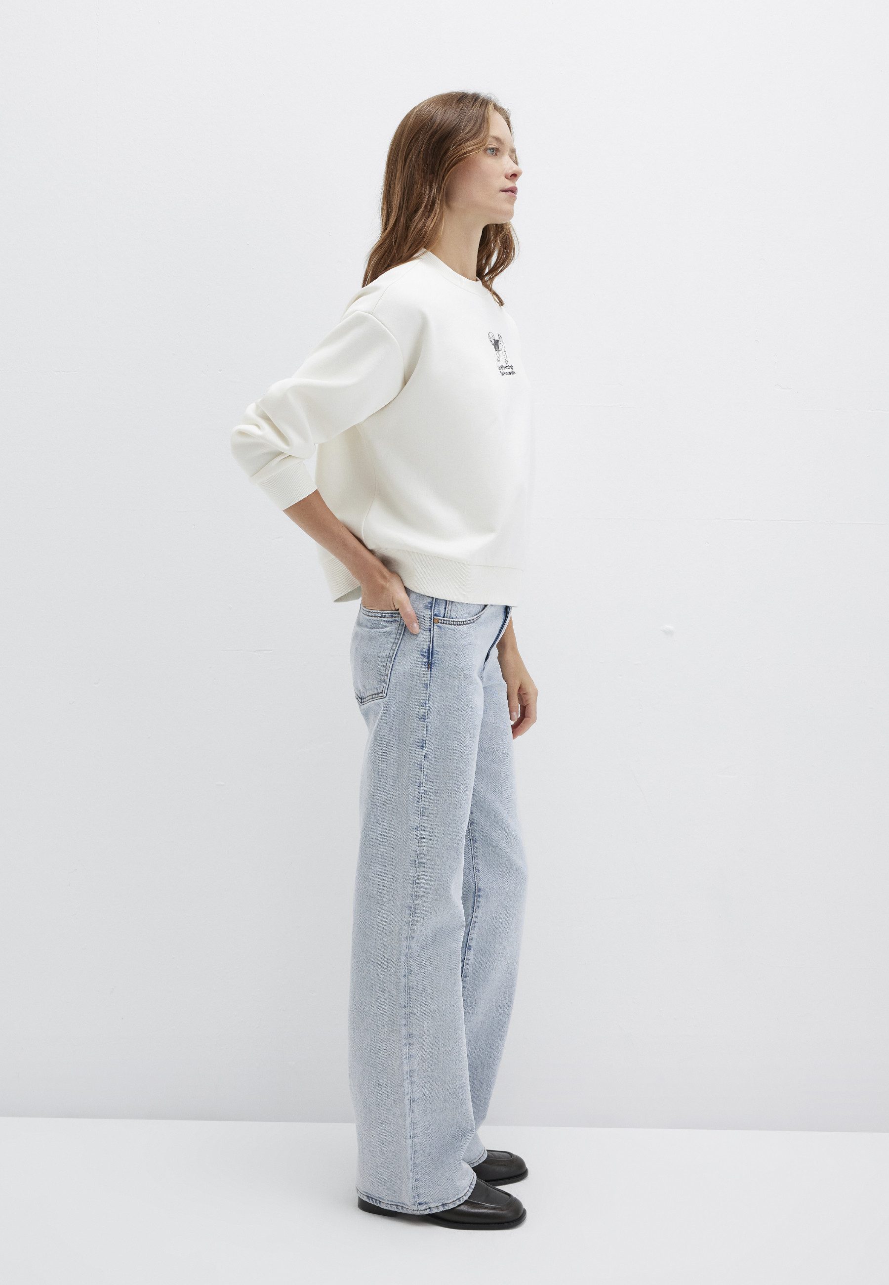 Mavi Rundhalspullover DOG PRINTED SWEATSHIRT Sweatshirt Rundhals