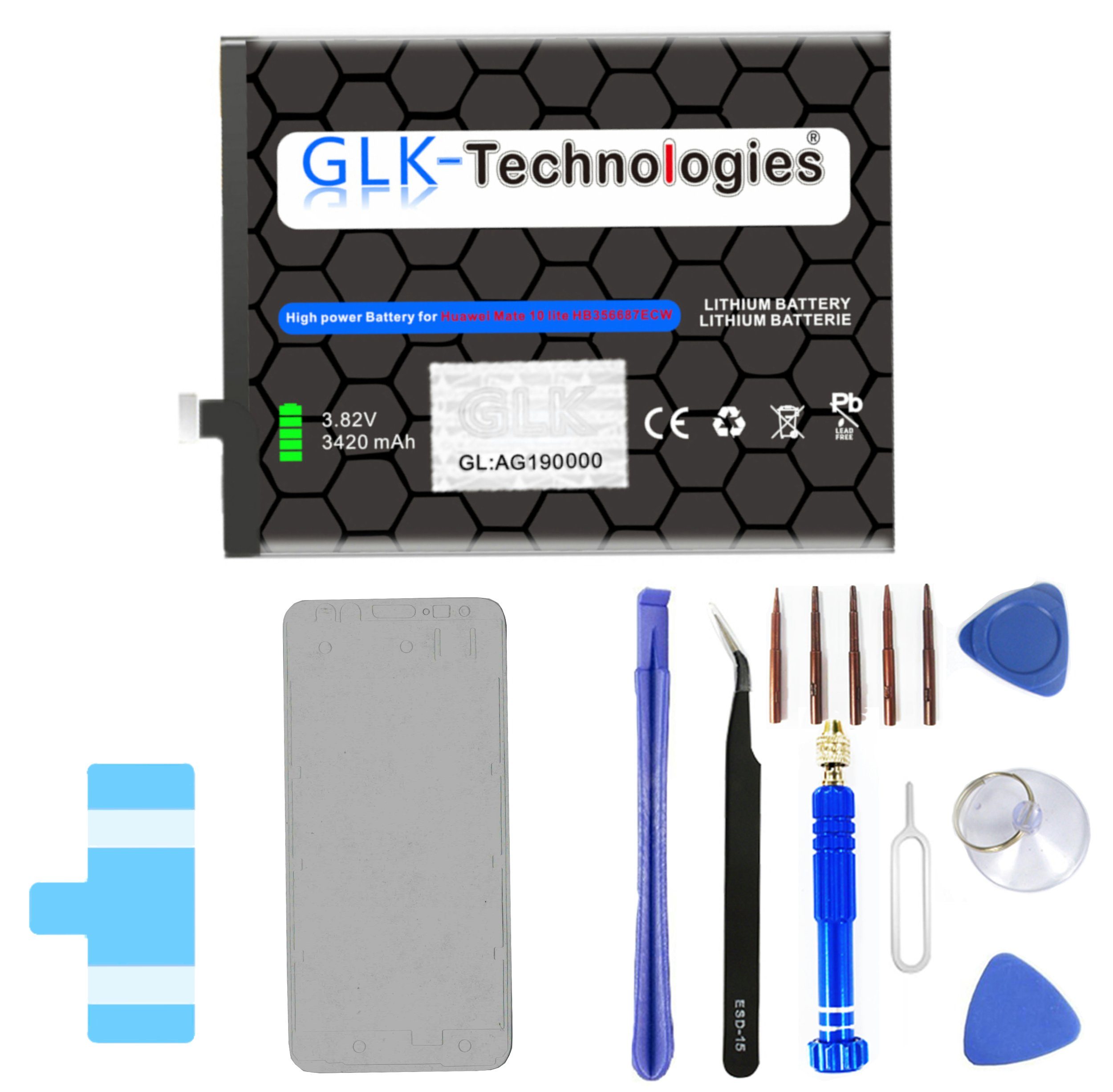 GLK-Technologies »High Power Ersatz Akku für Huawei Mate 10 Lite / Honor 7X  /Nova 2 Plus / P Smart Plus / Nova 3i / P30 Lite« Smartphone-Akku 3420 mAh  (3,8 V) online kaufen | OTTO