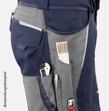 QUALITEX HIGH QUALITY WORKWEAR Arbeitsshorts Handwerker-Shorts IRON mit 13 Taschen aus Lyocell, Cordura & Stretch (1-tlg) moderne, kurze Arbeitshose - Strapazierfähig - Funktional-Erweiterbar