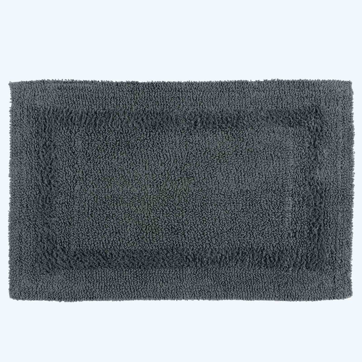 Homescapes Badematte 2-tlg. Badgarnitur grau aus günstig online kaufen