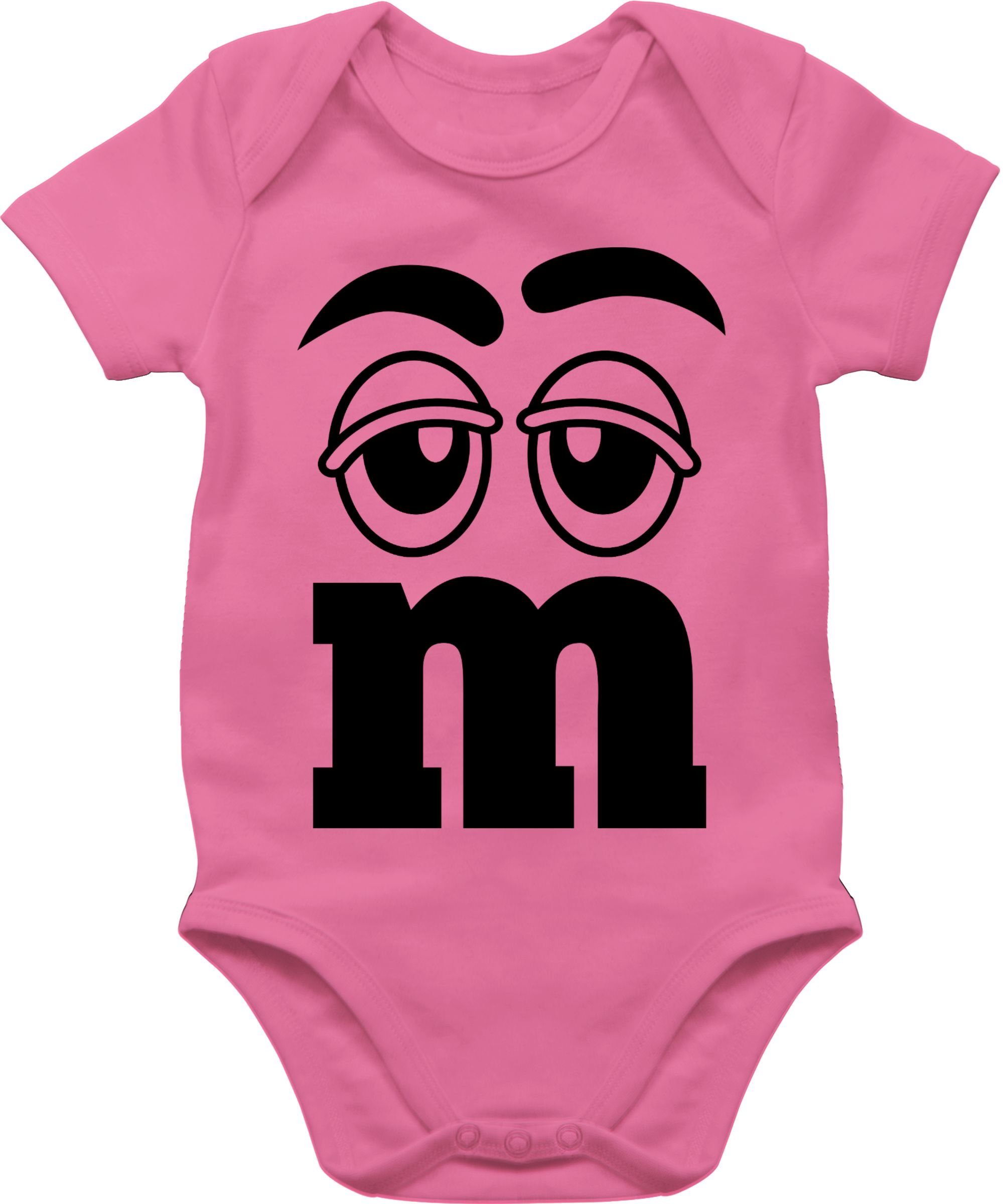 Shirtracer Shirtbody M und M Figuren Aufdruck M&M Karneval & Fasching 2 Pink