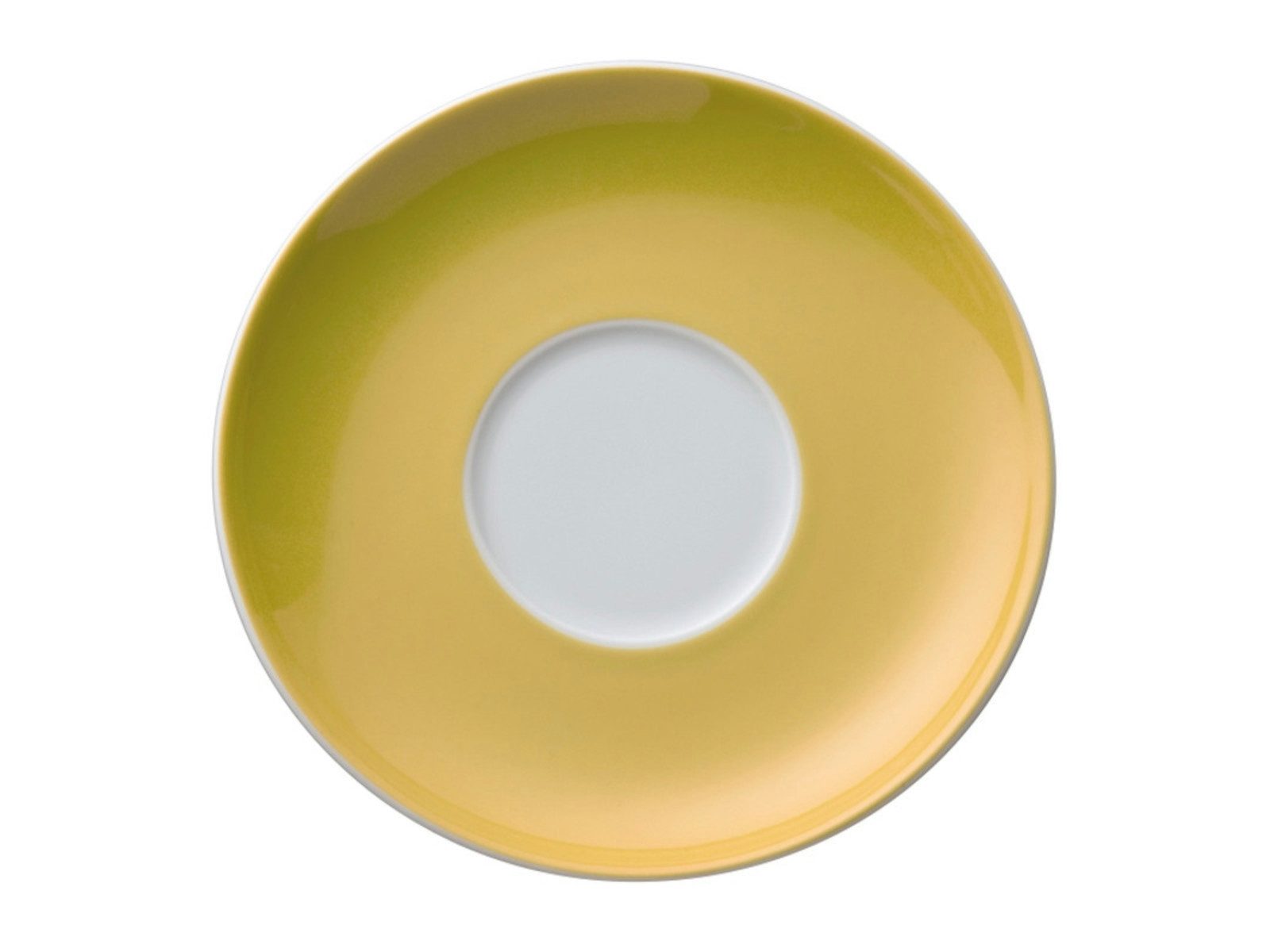 Thomas Porzellan Untertasse Sunny Day Yellow Cappuccino-Untertasse 16,5 cm, Untertasse