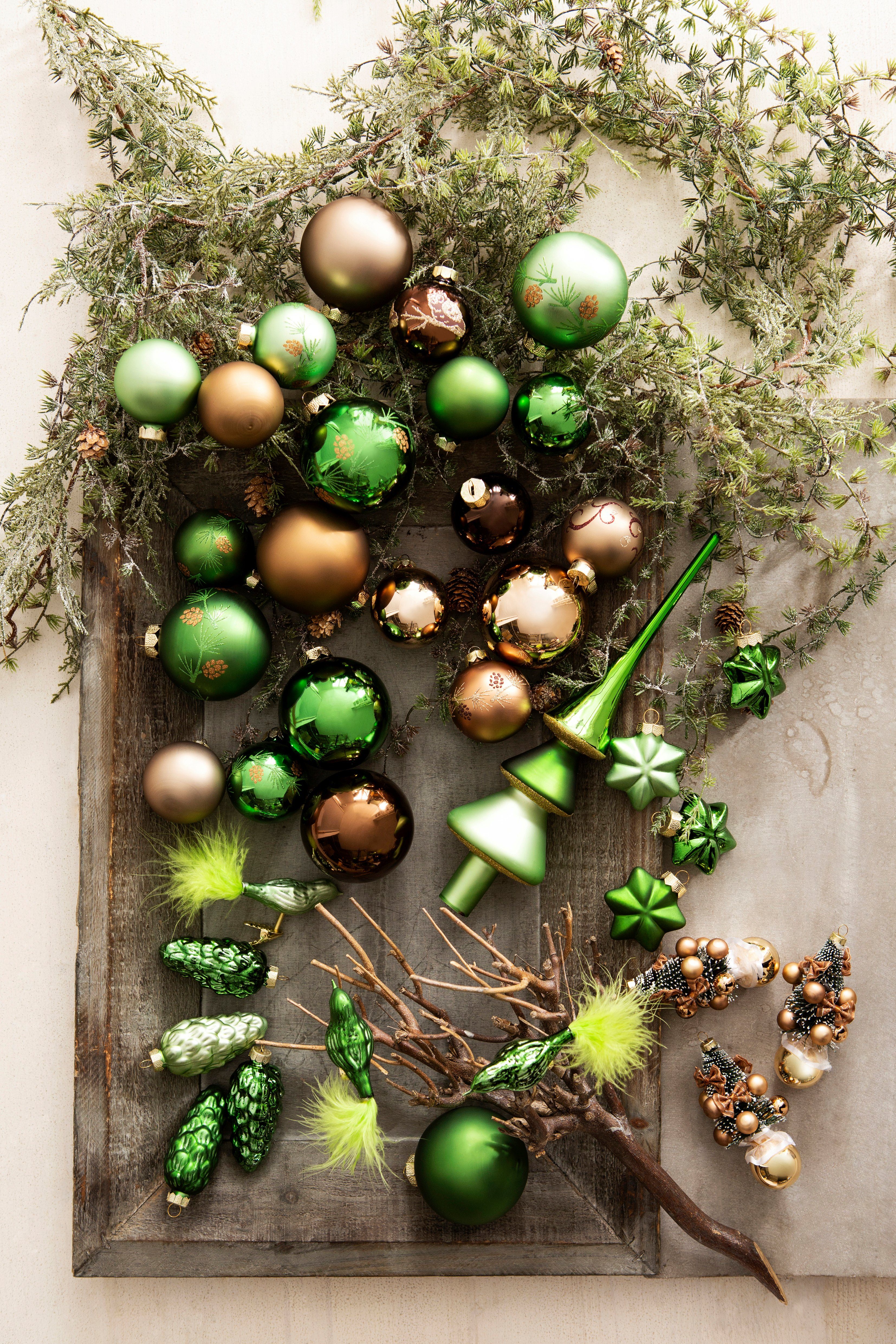 MAGIC by Inge Christbaumschmuck Champagner, Weihnachtsdeko, Christbaumschmuck (3-tlg)
