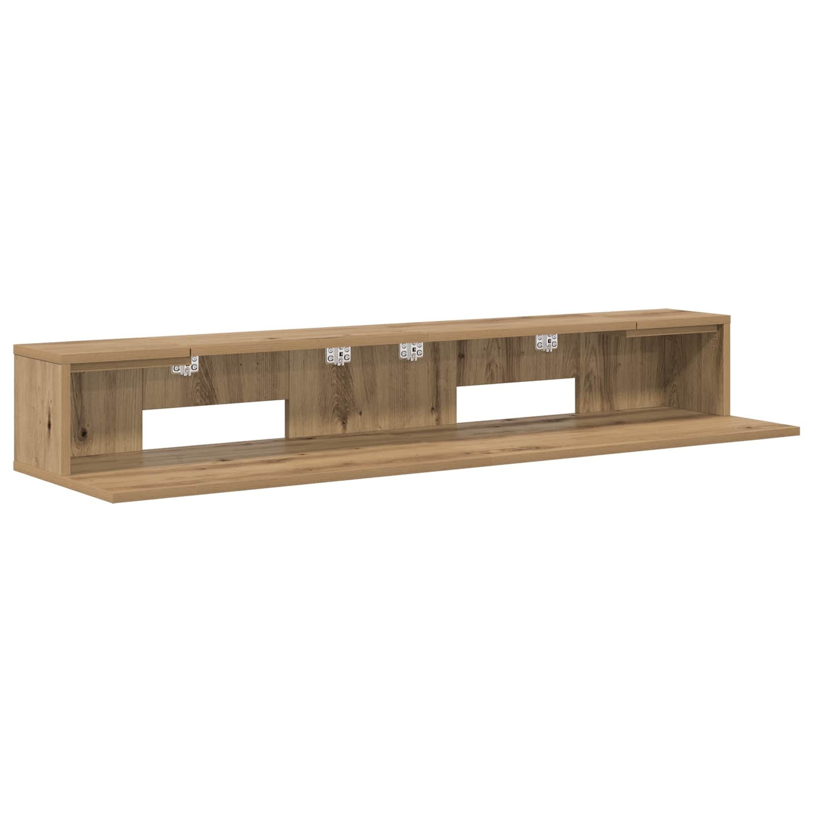 vidaXL Arbeitstisch Studiotisch Artisan-Eiche 152 x 36 x 19,5 cm Holzwerkstoff (1-St)
