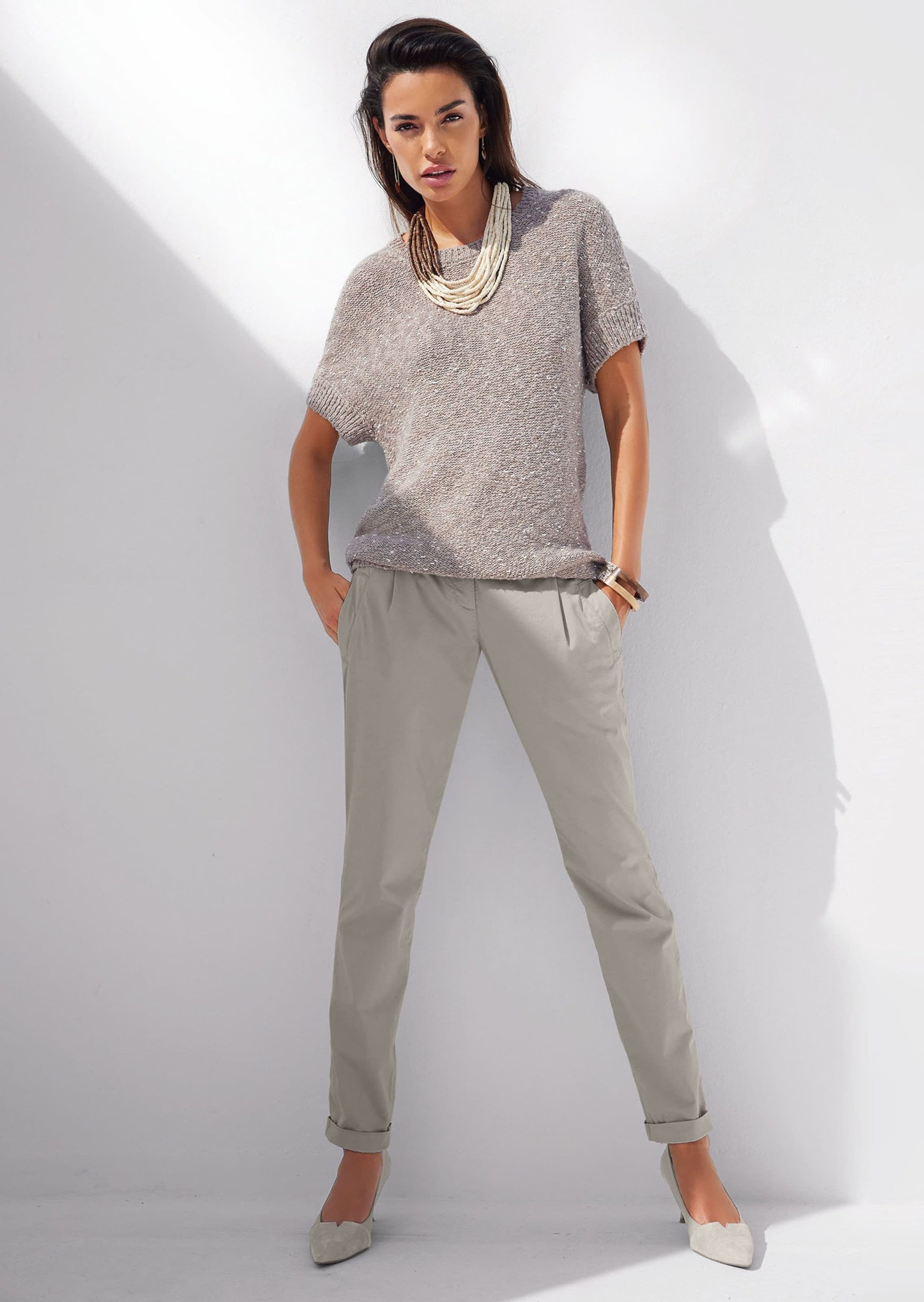 Chinos Modische Chino-Hose mit Bundfalten