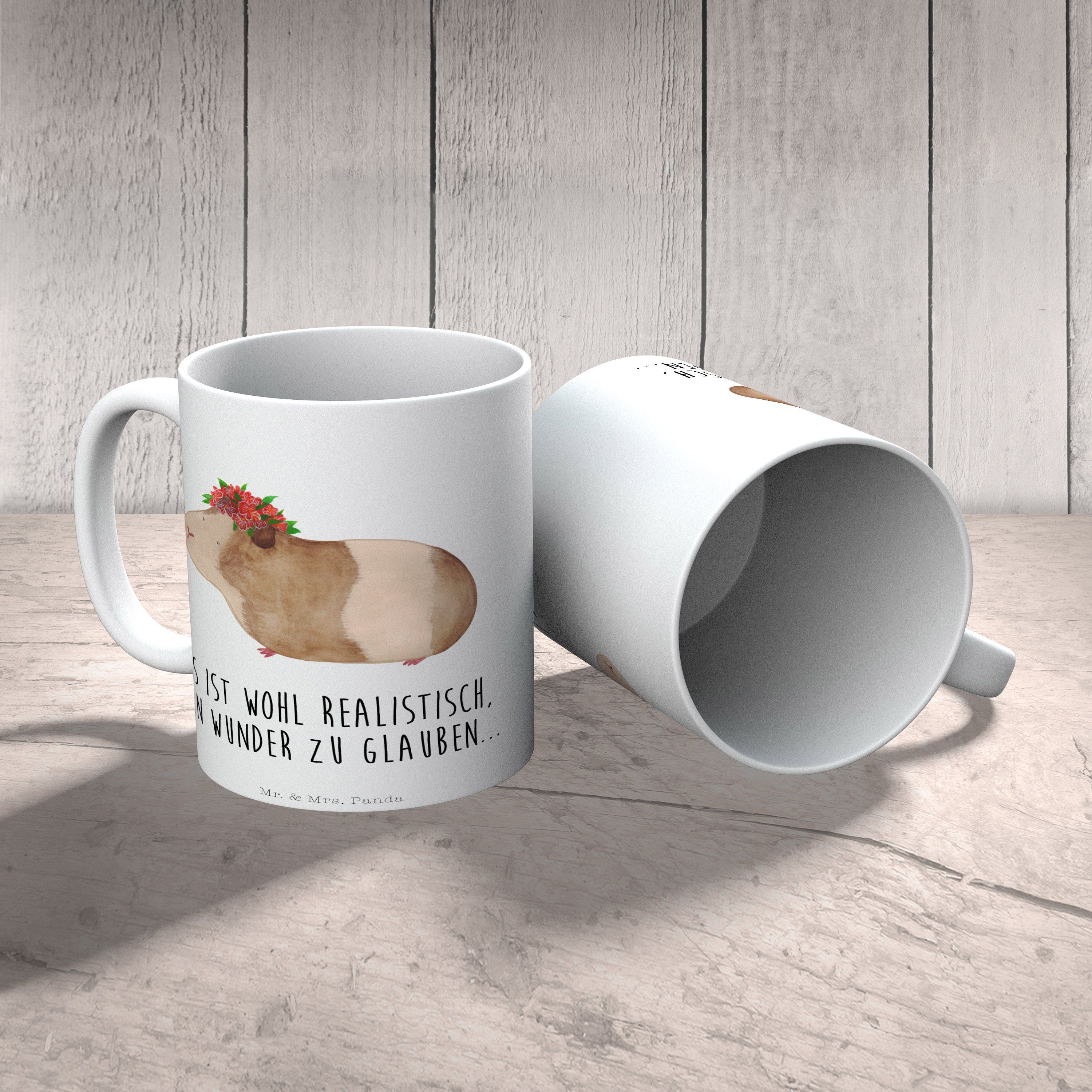 Tiere, & Panda Meerschweinchen Tasse Weiß Mrs. - Keramik weise Tiermotive, Geschenk, - Mr. Weisheit,
