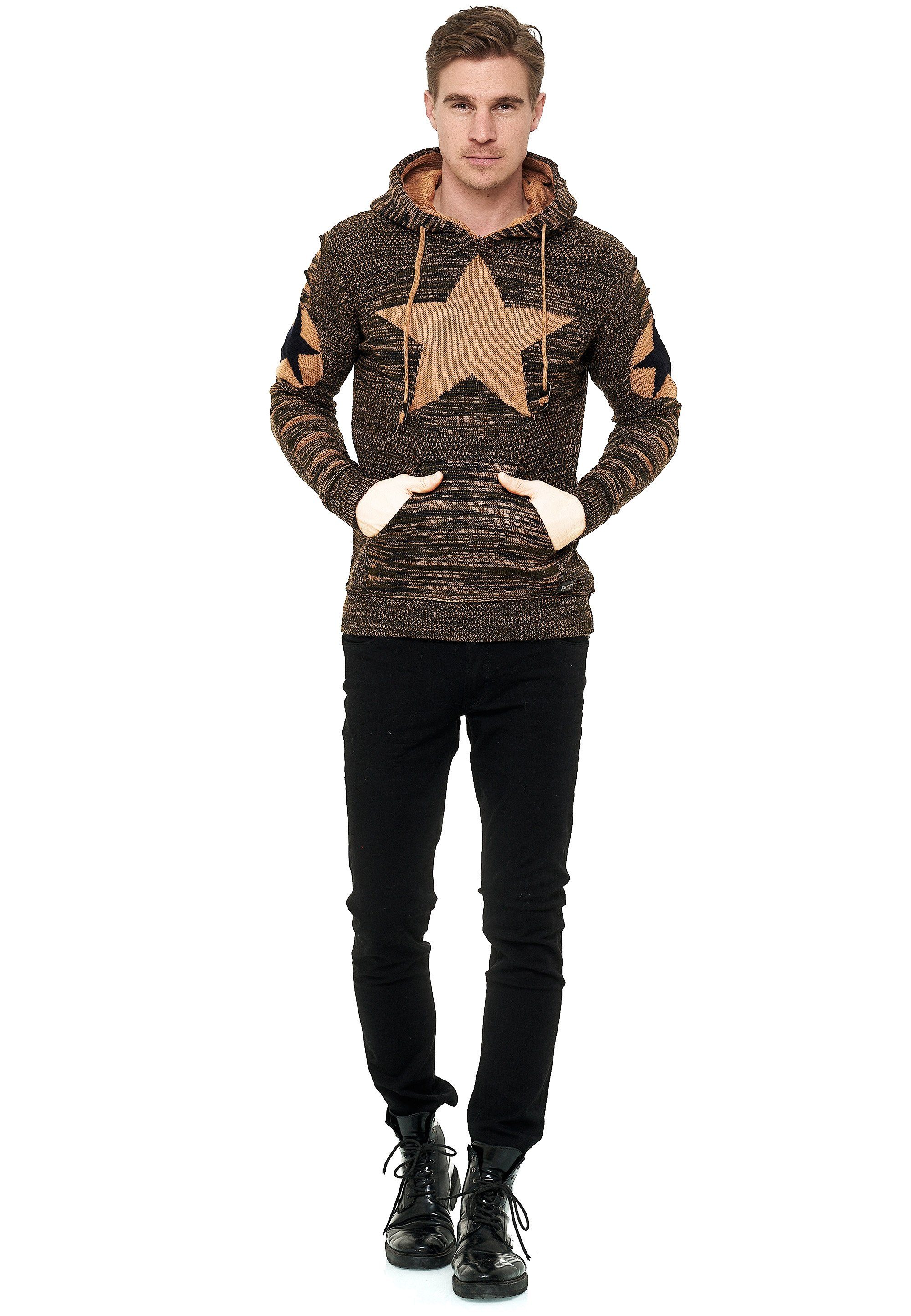 Rusty Neal Kapuzensweatshirt mit großem Stern-Design günstig online kaufen