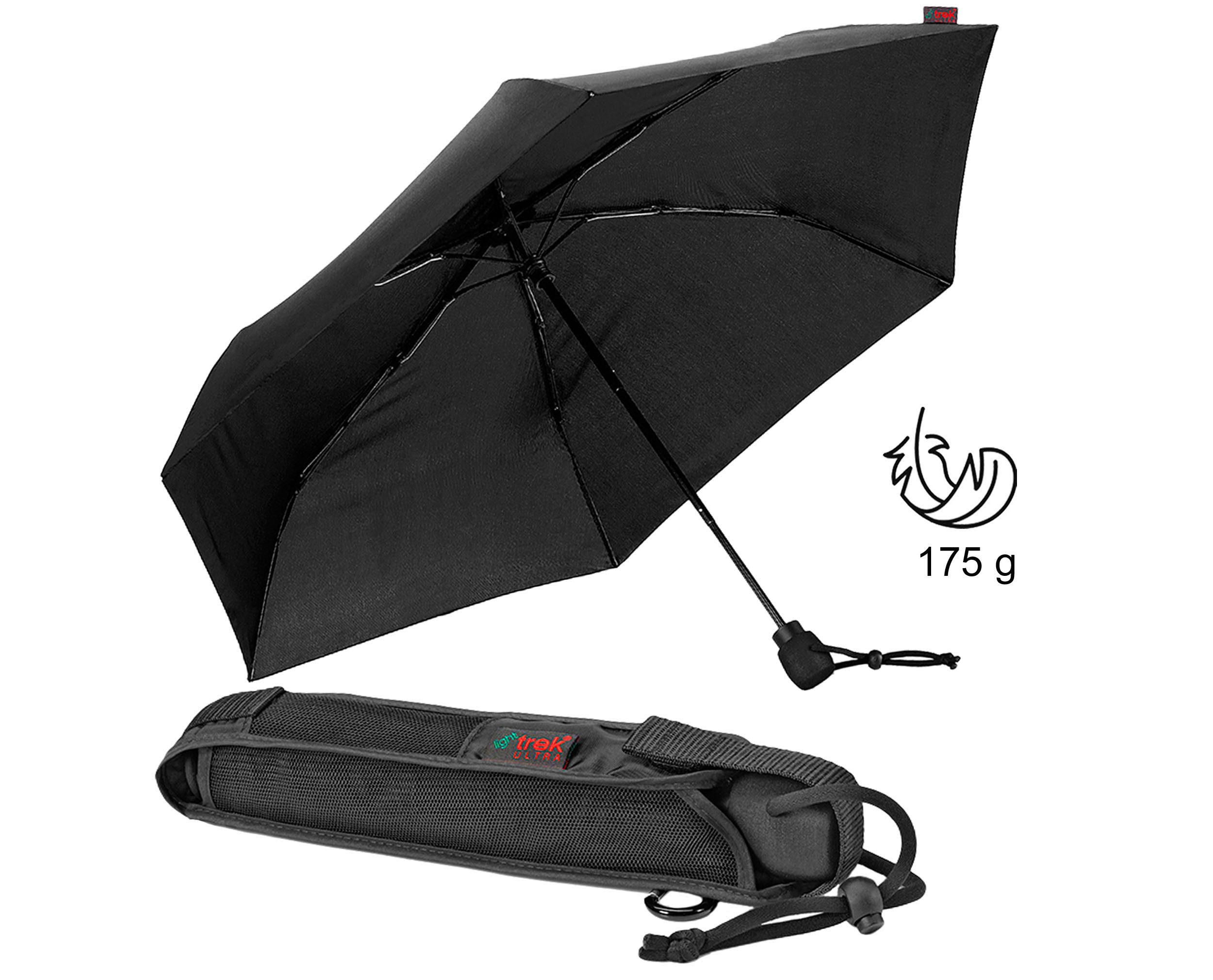 EuroSCHIRM® Taschenregenschirm light trek® ultra, schwarz, besonders leicht günstig online kaufen