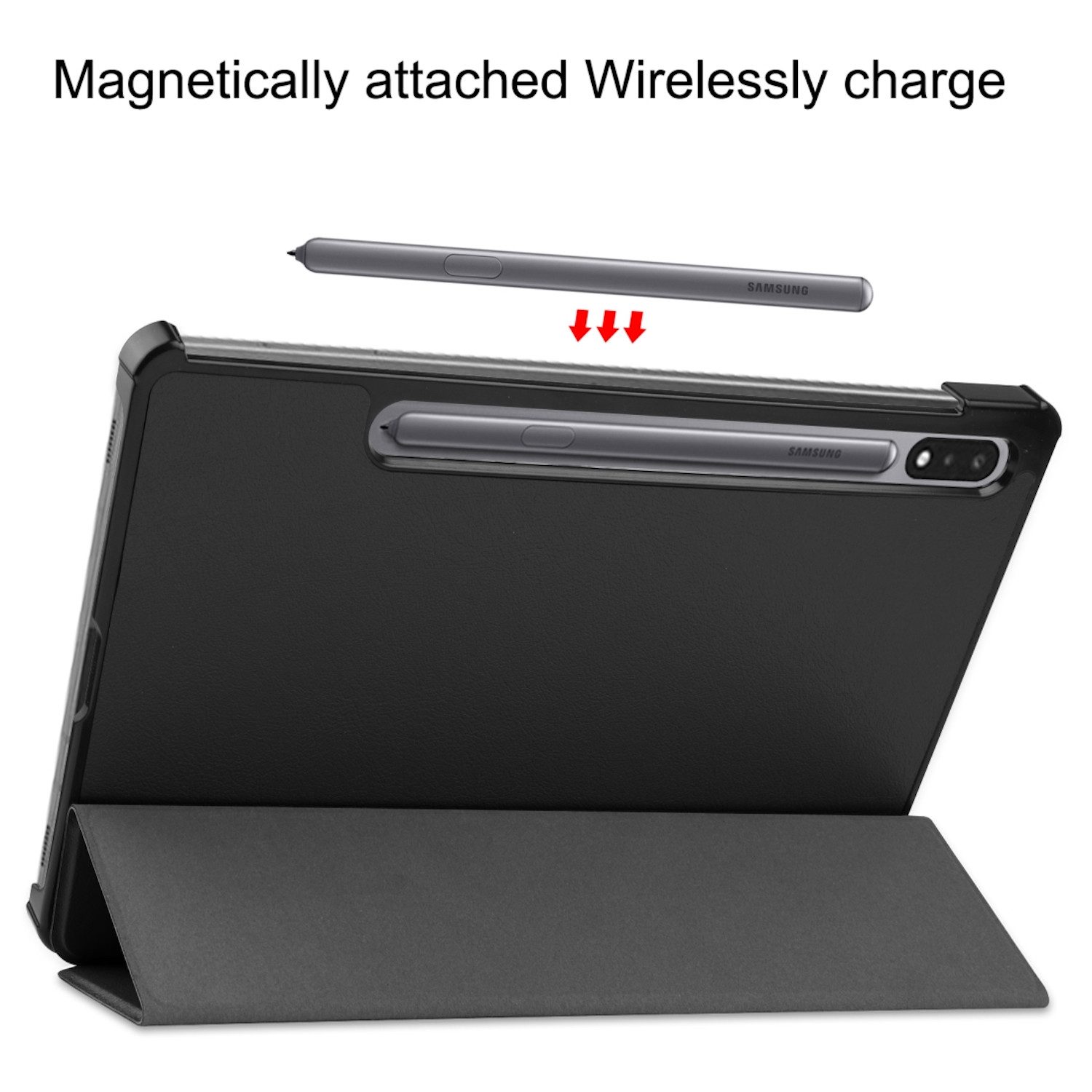 Wigento Tablet-Hülle Smartcover Hülle für Samsung Galaxy Tab S10 Lite / S10 FE / S9 FE / S9