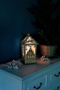 Myflair Möbel & Accessoires Dekoobjekt LED Laterne (1 St), zum Hängen oder Stellen, Höhe ca. 31 cm, Weihnachtsdeko