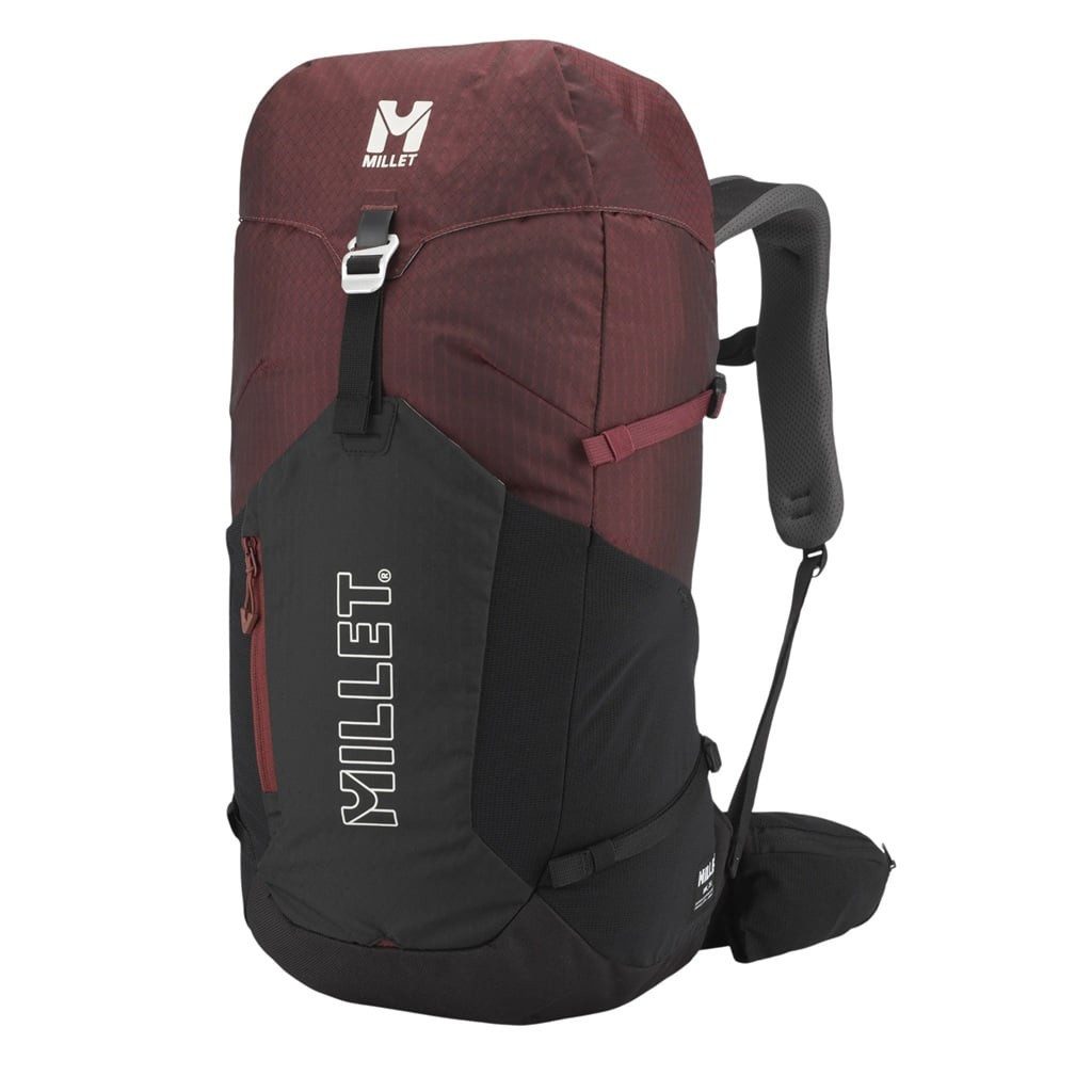 Millet Wanderrucksack Ubic 25 (für Tagestouren, komfortables Tragesystem) rot/schwarz