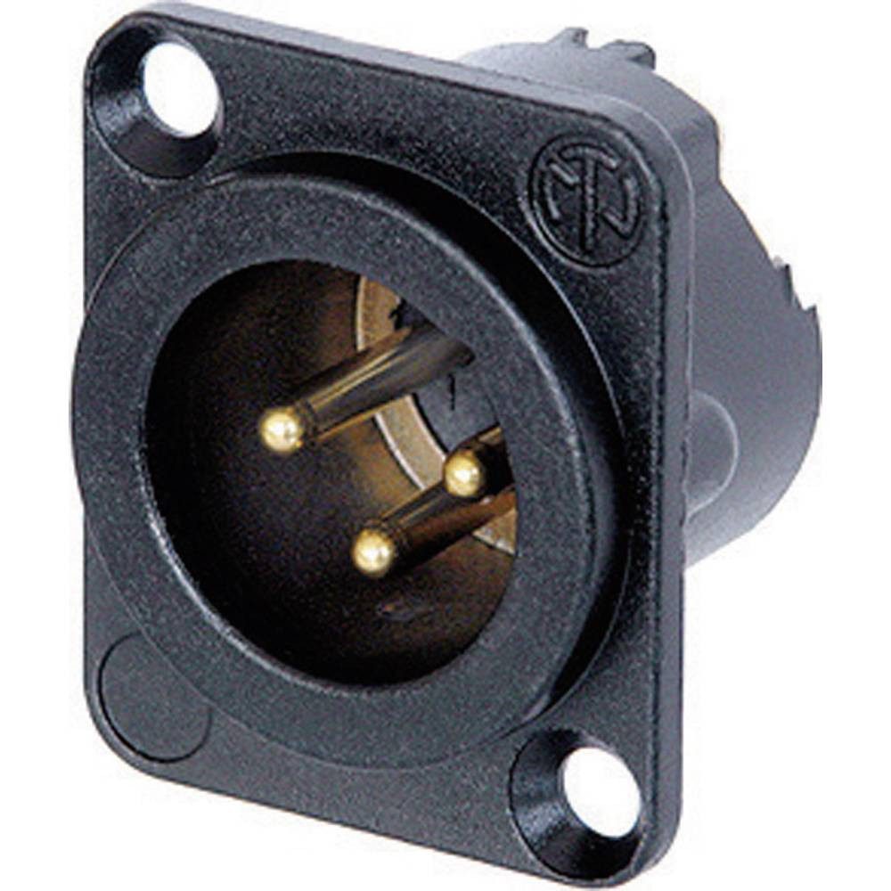 Neutrik XLR-FLanschstecker NC3MD-LX-B Audio- & Video-Adapter
