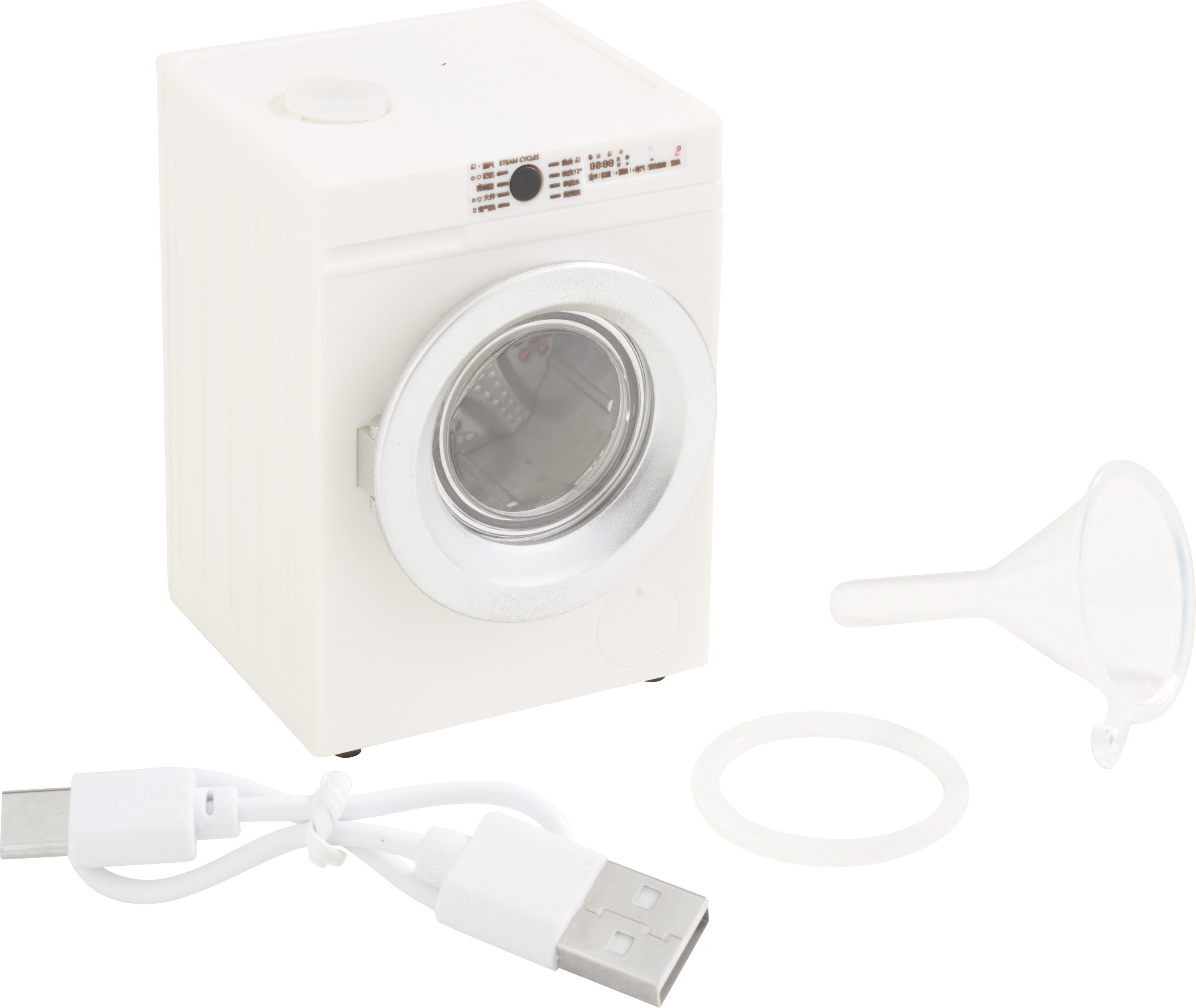 HobbyFun Dekofigur Miniatur Waschmaschine, 4,6x5,1x7cm, 4tlg.