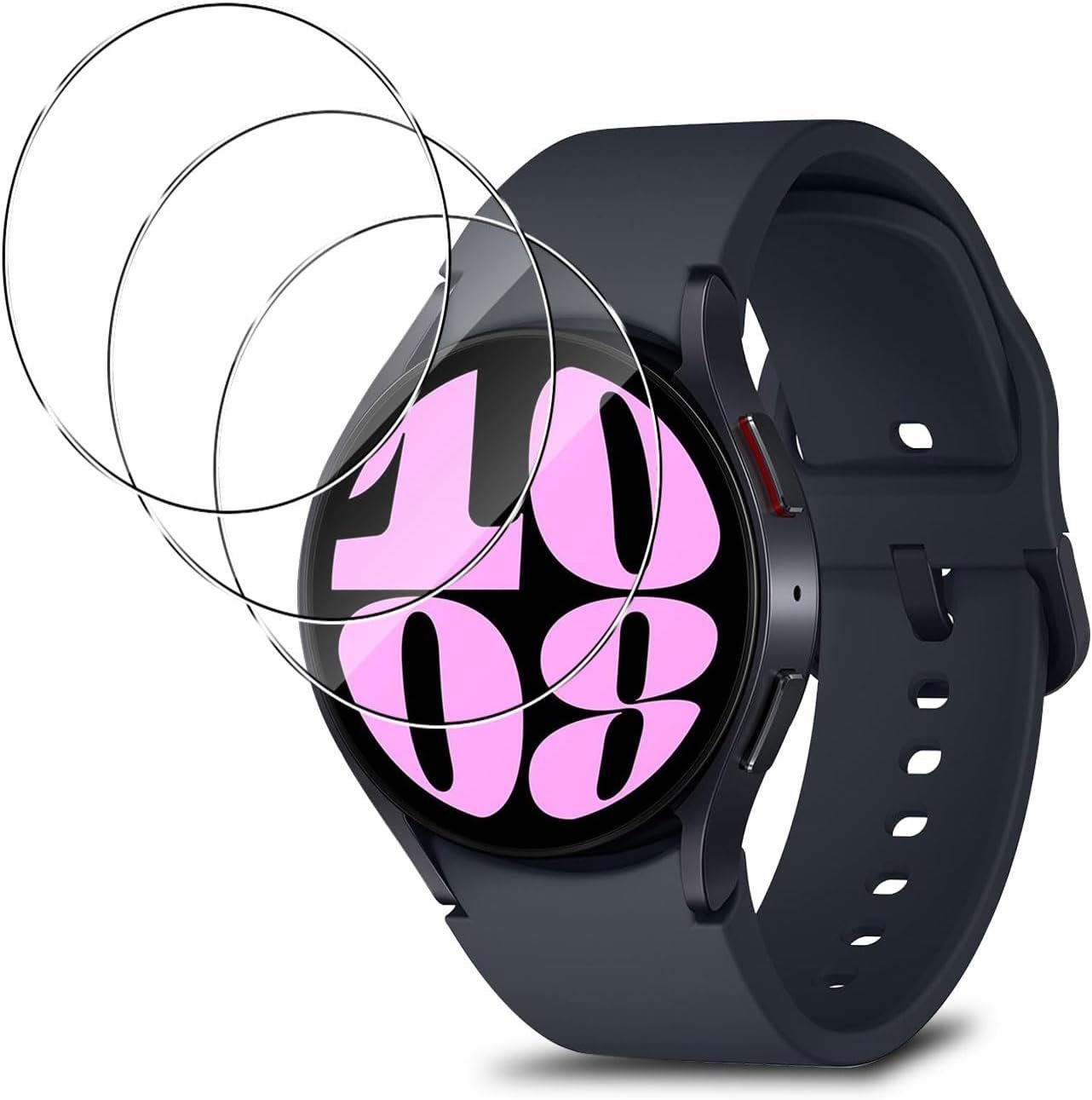 MSM Displayschutzglas 3XSchutzglas für Samsung Galaxy Watch 6 40 mm Panzerfolie Display