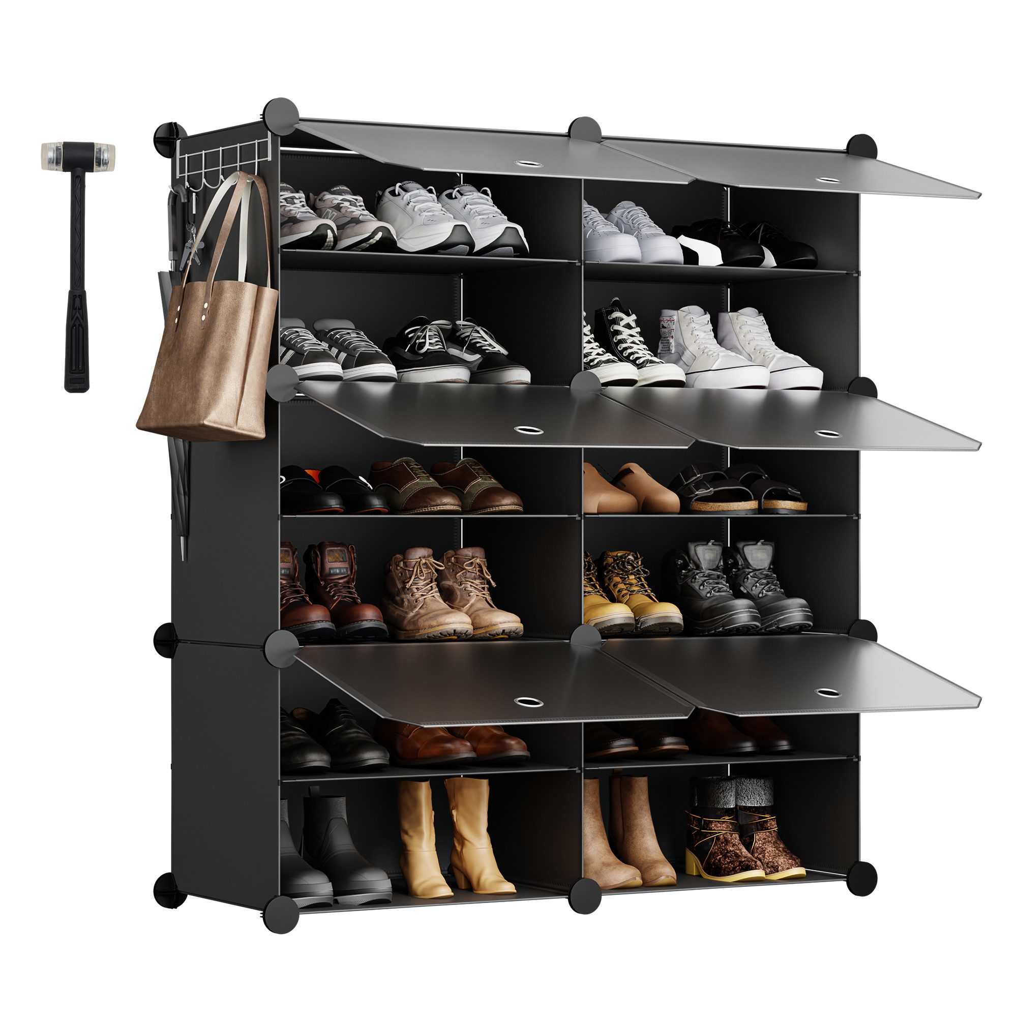Sekey Schuhregal Schuhregal Schuhschrank Schuh-Organizer Stecksystem DIY-Re günstig online kaufen