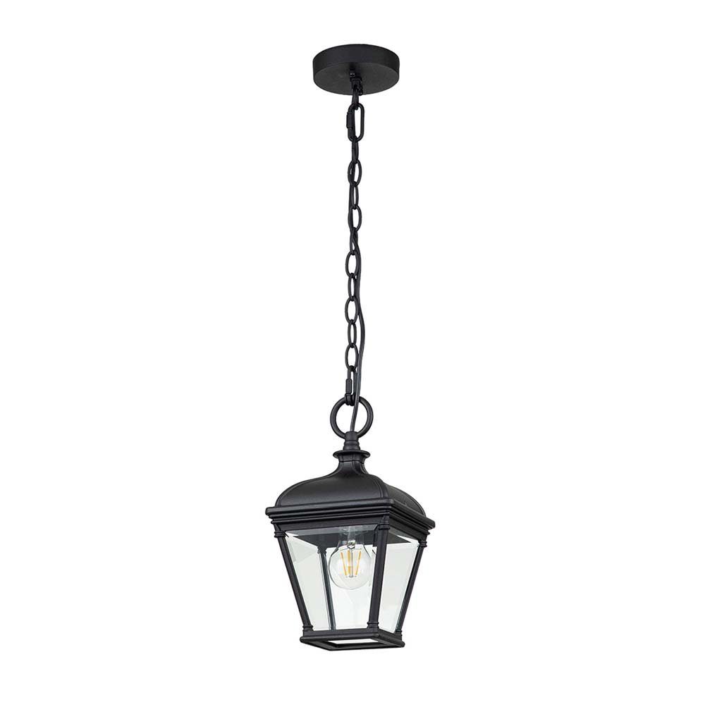 Elstead LIGHTING Außen-Deckenleuchte, Leuchtmittel nicht inklusive, Hängeleuchte Außenlampe Leuchte Deckenlampe Hängelampe Eingang Glas