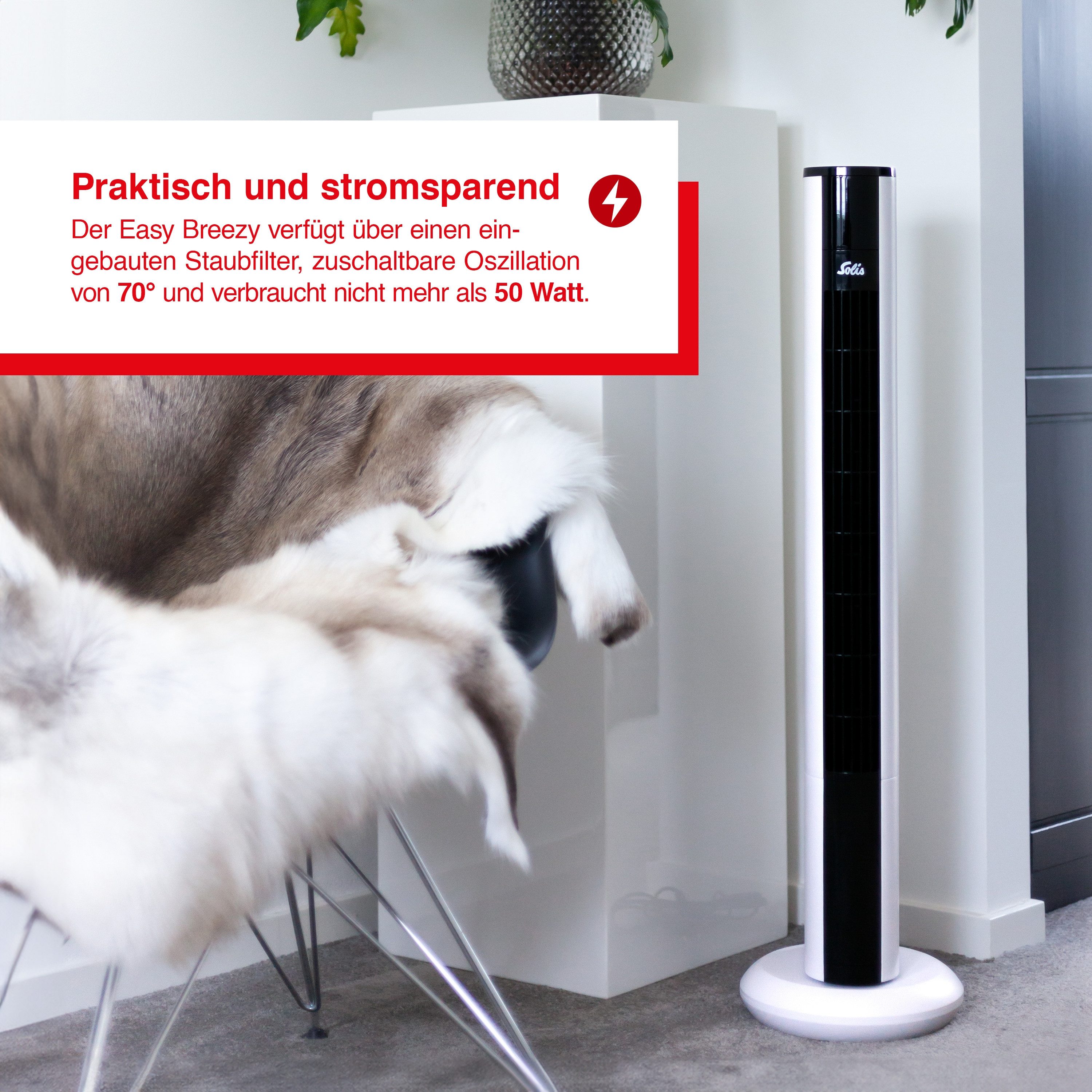 SOLIS OF SWITZERLAND Turmventilator Easy Breezy, günstig online kaufen