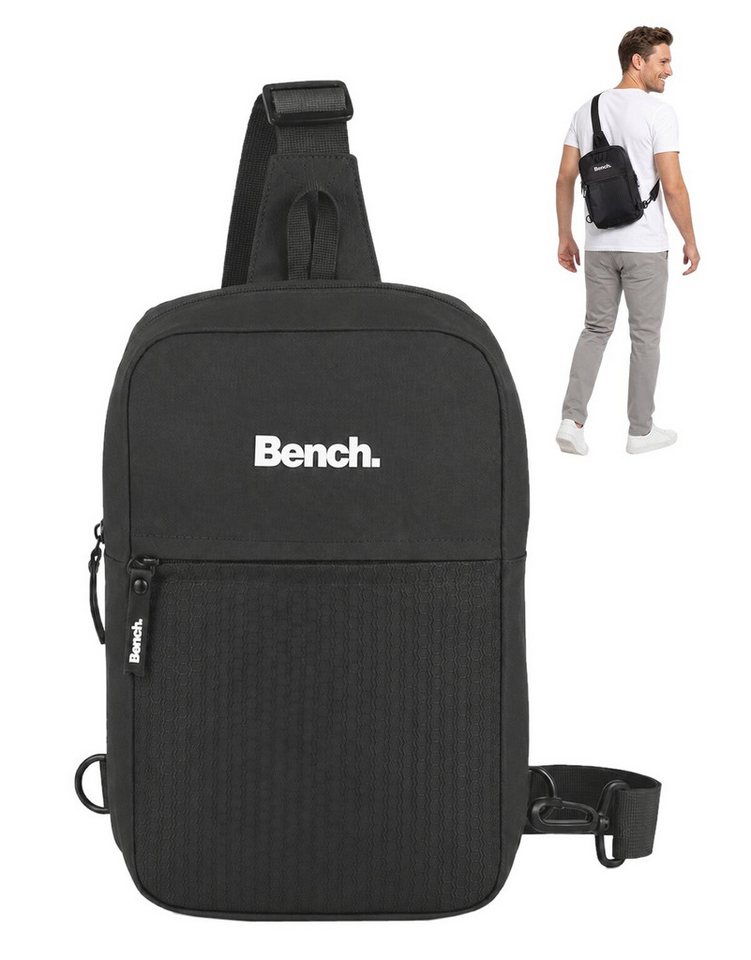 Bench. Rucksack Eingurt Freizeitrucksack Crossbody Tasche Sport, Fahrradrucksack Wandern Damen Herren Bike Sling Bag 64206 + Etui
