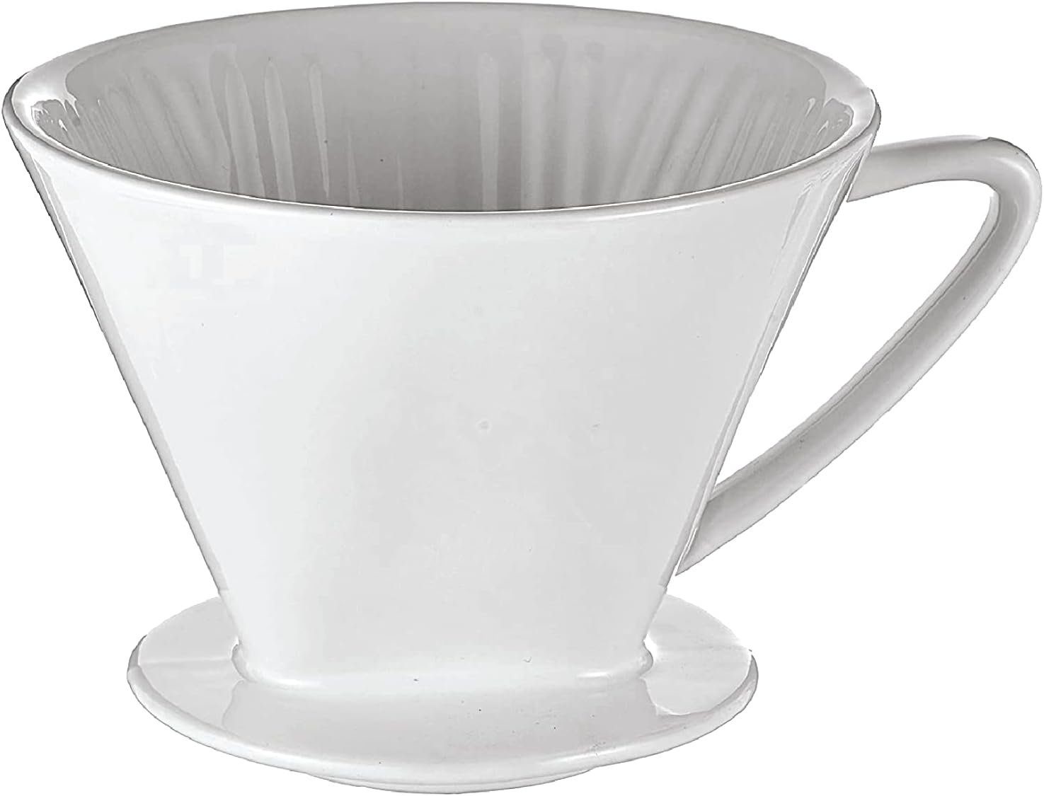 Cilio Handfilter Cilio Kaffeefilter Größe 4 weiß, Hartporzellan