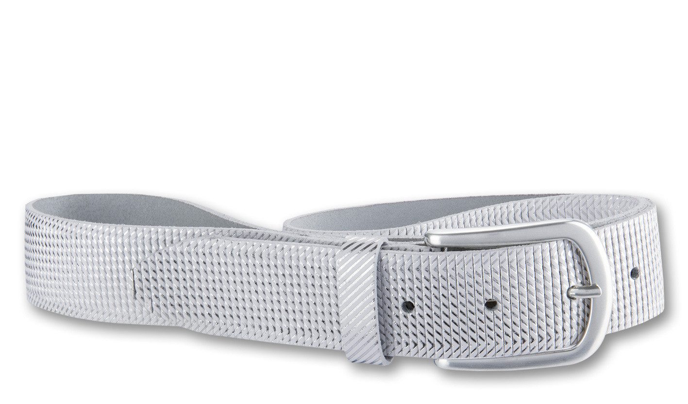 BERND GÖTZ Ledergürtel Ledergürtel mit stylisch geriffelter Oberfläche günstig online kaufen
