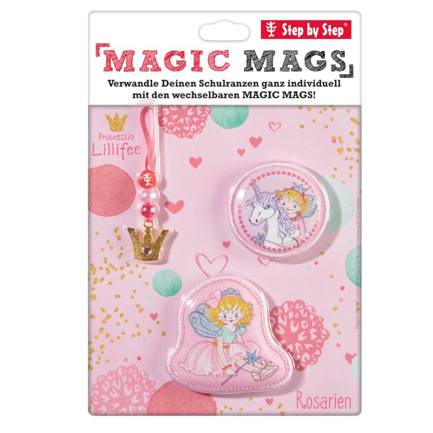 Step by Step Taschenanhänger Step by Step Magic Mags Spiegelburg, Prinzessin Lillifee Rosarien