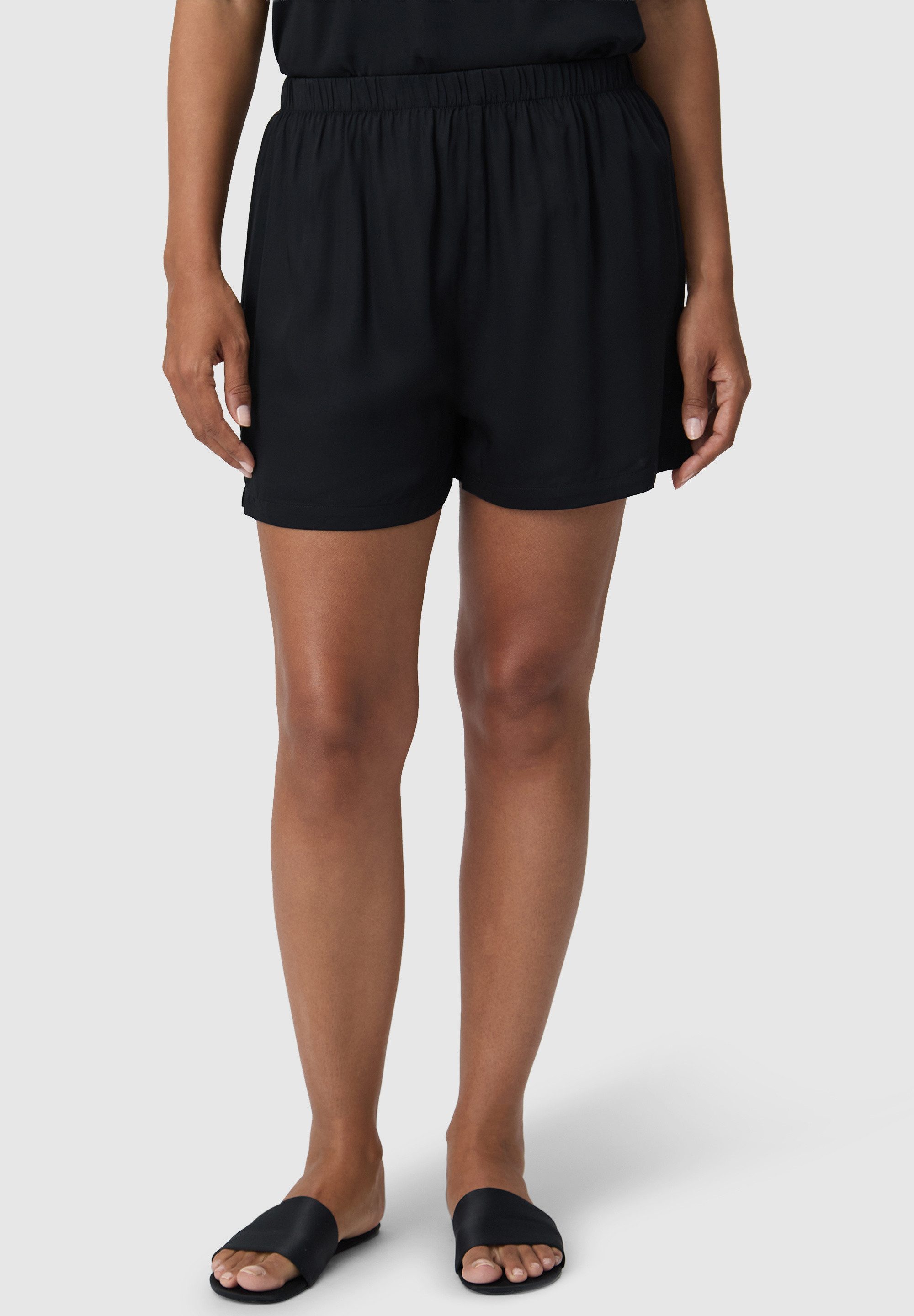 Les Lunes Pyjamahose BLOOM Sleep Шорты shiny Schlafshorts, Satin Optik, Nightwear, atmungsaktiv, Sleepwear