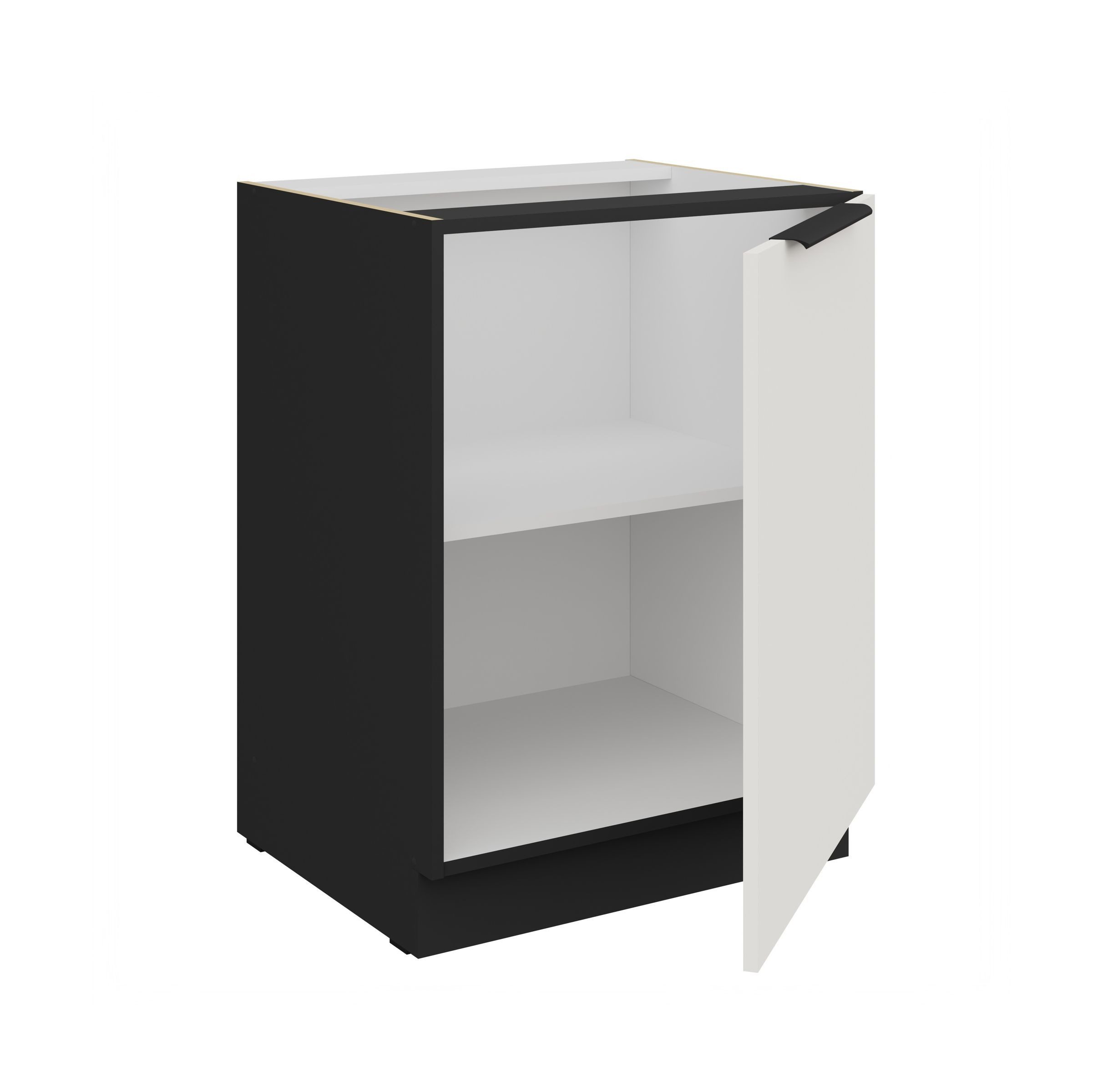 Küchen-Preisbombe Unterschrank 60 cm Küche ARIA Weiss ultra matt Anti Fingerprint Küchenzeile – Bild 3 von 5